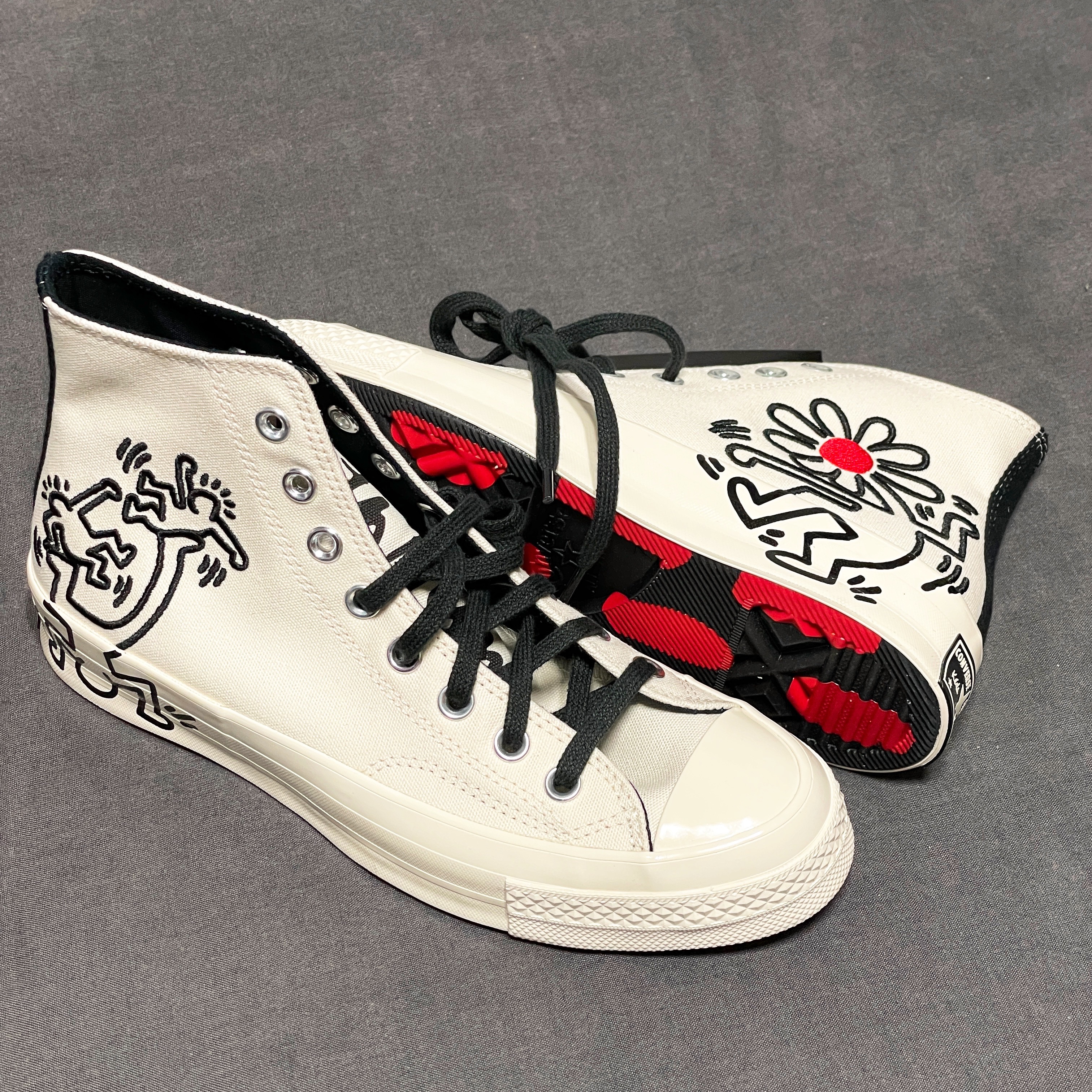 Converse x Keith Haring Chuck 70 High White 착용 스타일