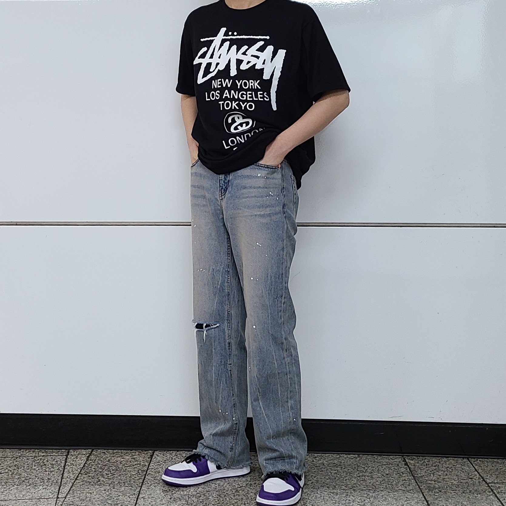 Jordan 1 Low Court Purple 2020 착용 스타일