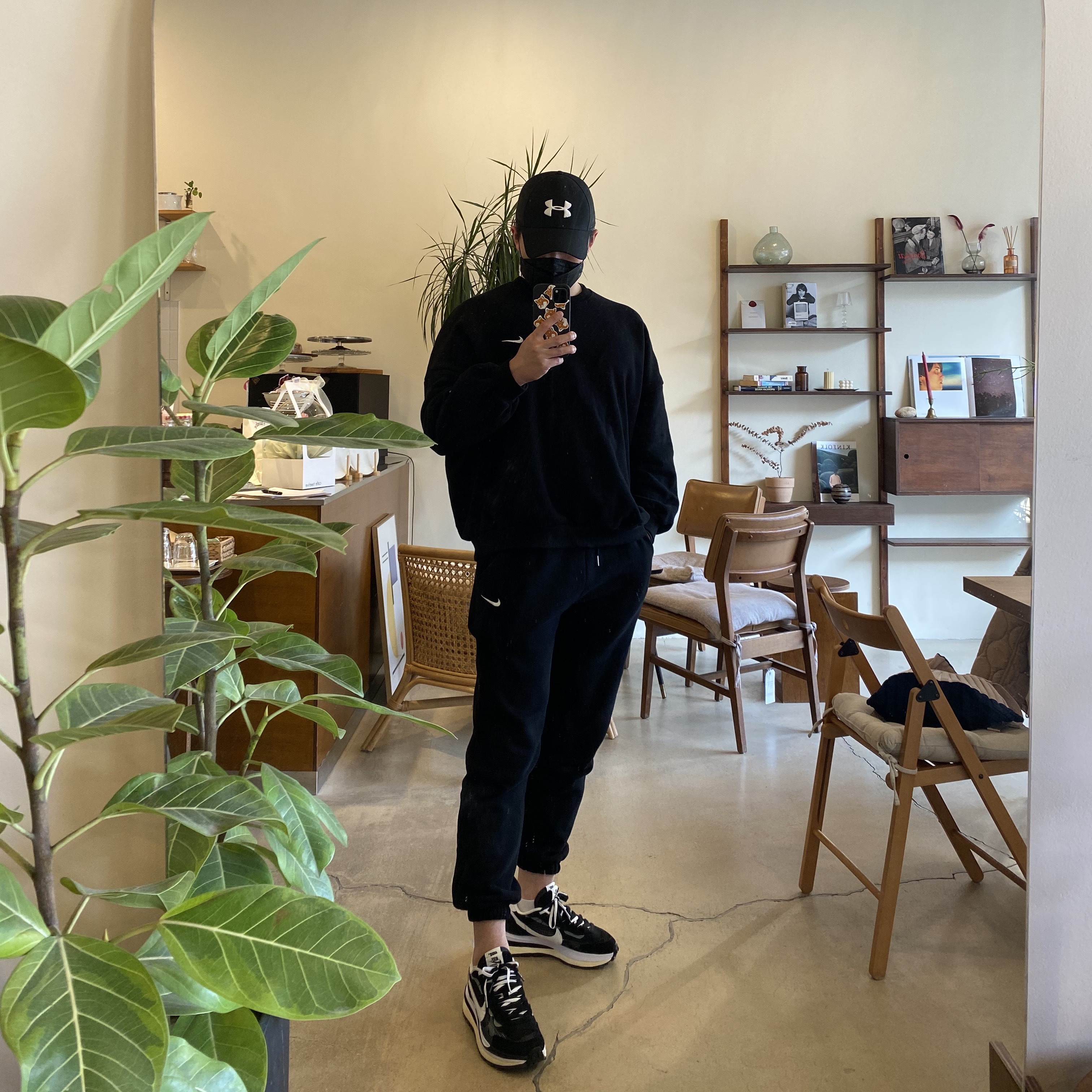 Nike x Sacai VaporWaffle Black White 착용 스타일