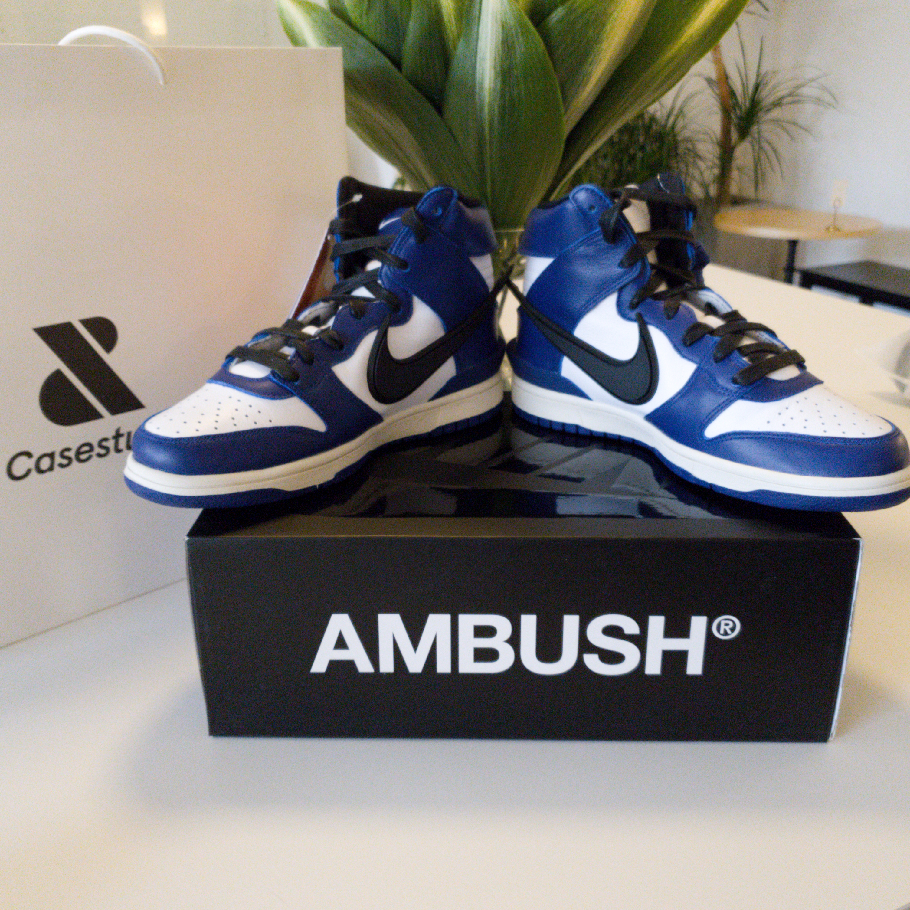 Nike x Ambush Dunk High Deep Royal Blue 착용 스타일