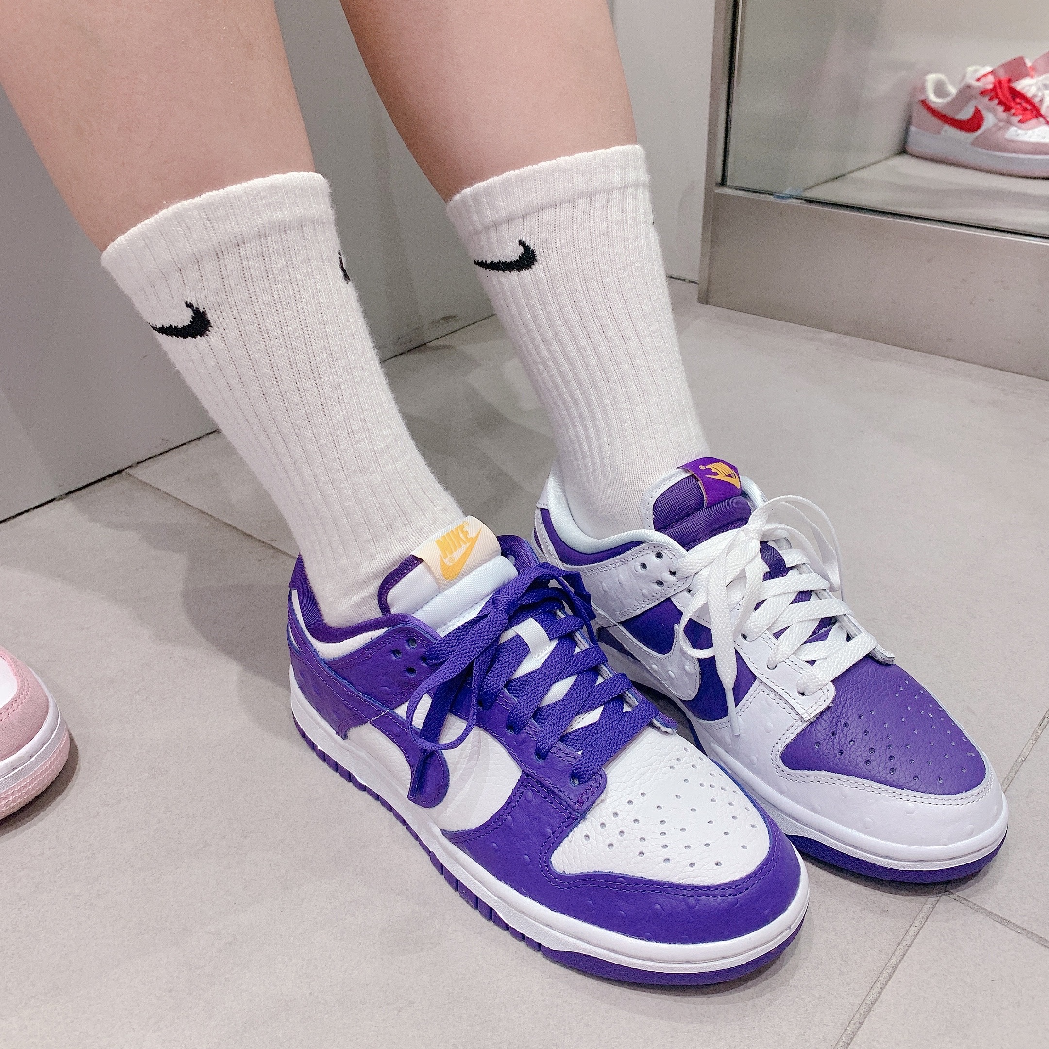 (W) Nike Dunk Low SE Flip 착용 스타일