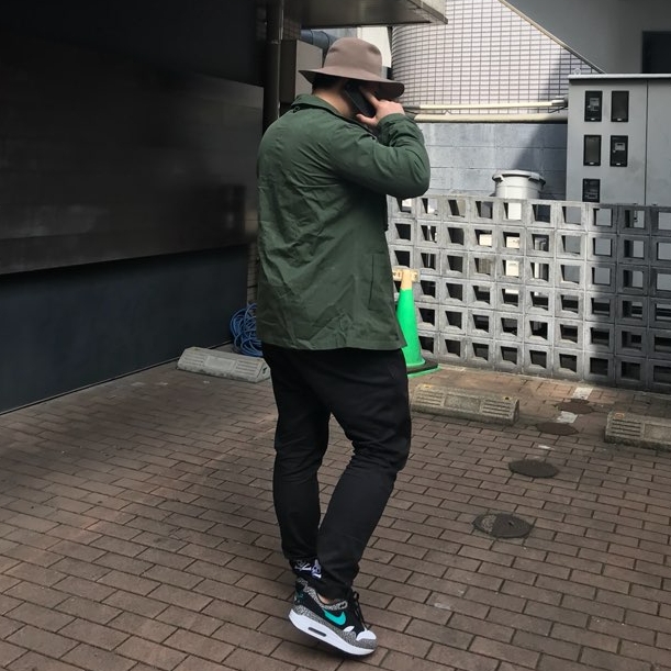 NIke x Atmos Air Max 1 Elephant 2017 착용 스타일