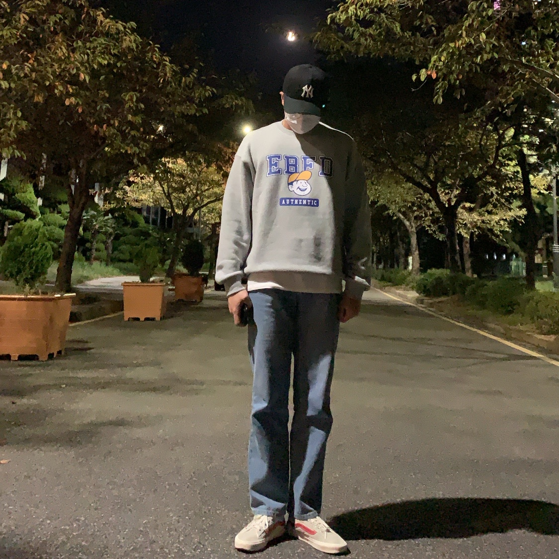 Vans Style 36 Marshmallow Racing Red 착용 스타일