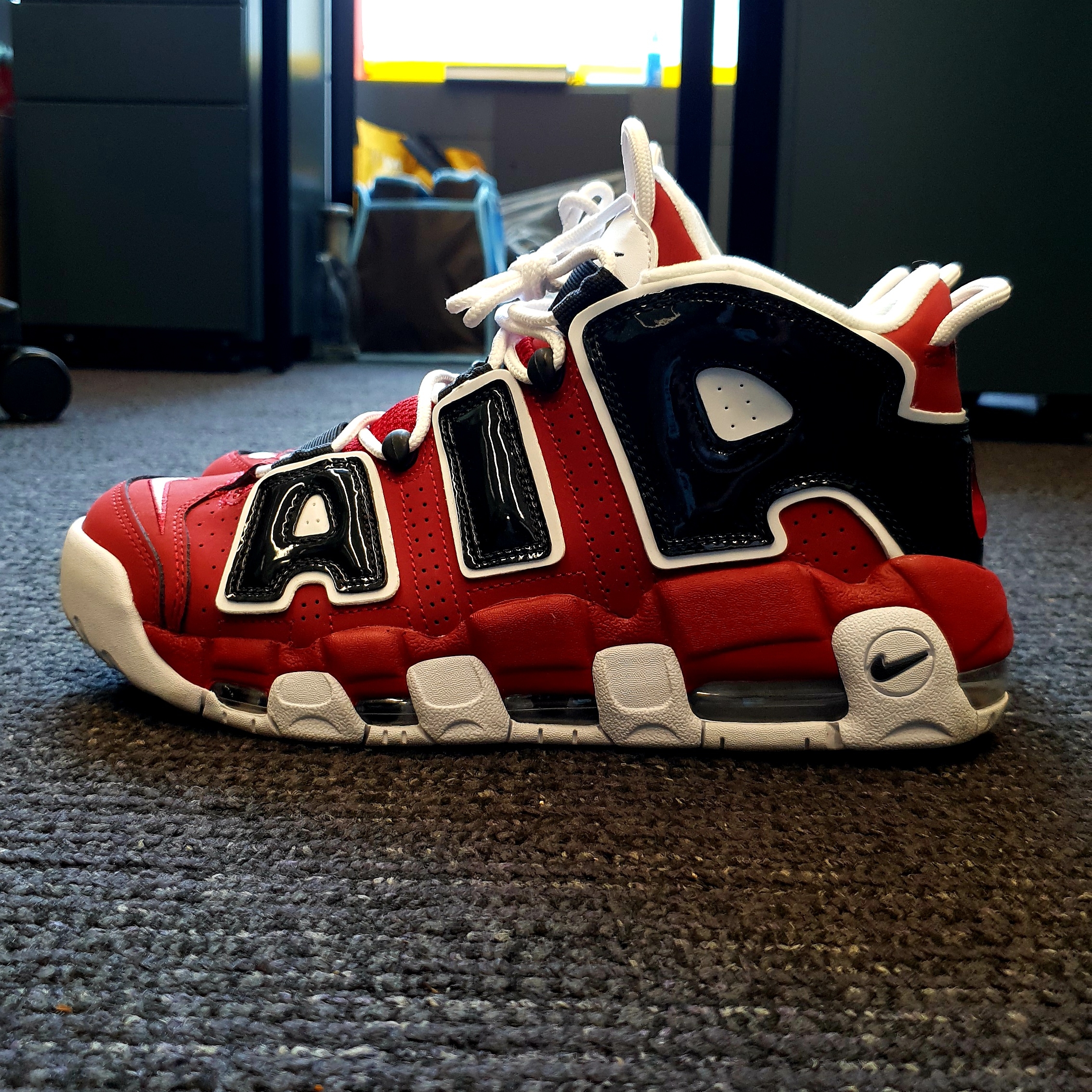 Nike Air More Uptempo 96 Bulls 2021 착용 스타일 - 1