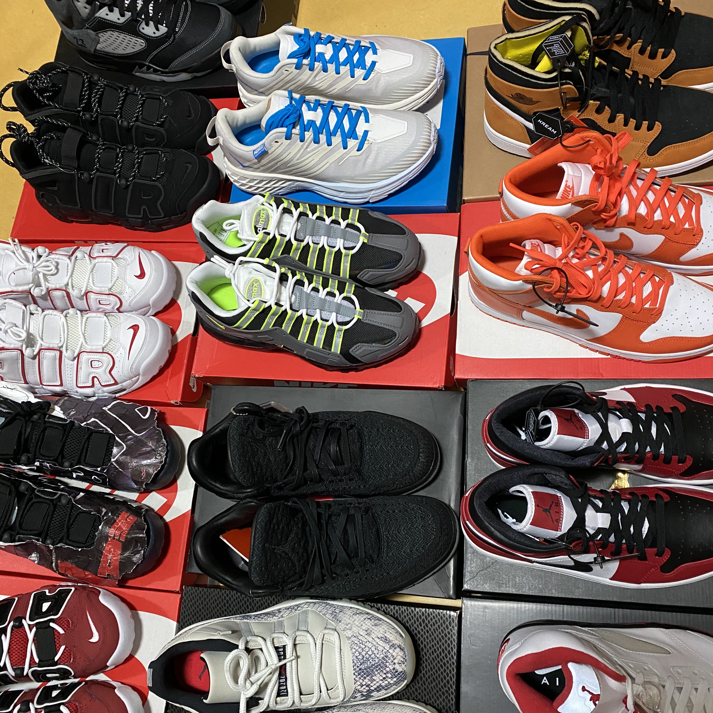 Nike Air More Uptempo 96 Bulls 2021, Nike Air More Uptempo Black Reflective 2017/2018 착용 스타일