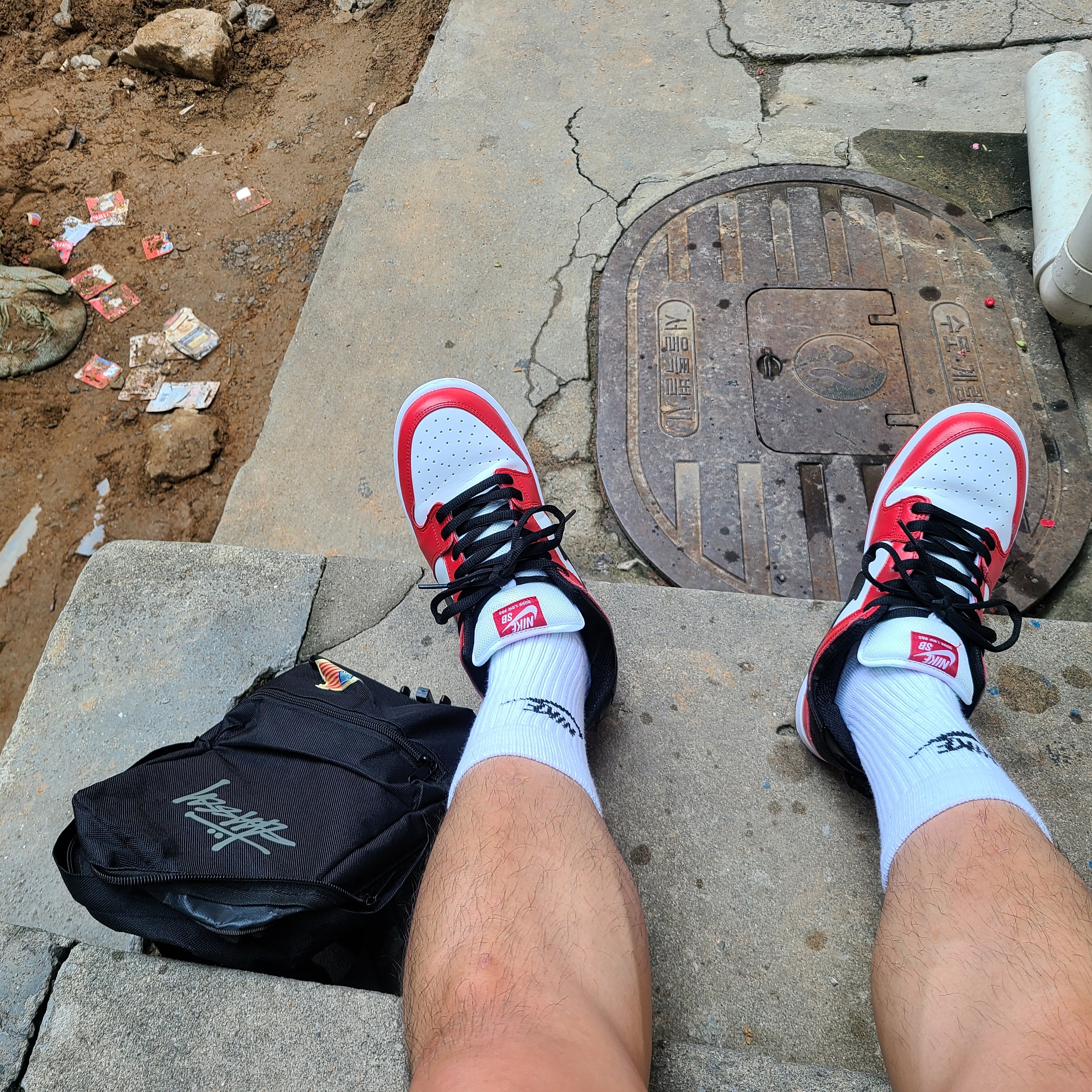Nike SB Dunk Low Pro Chicago 착용 스타일