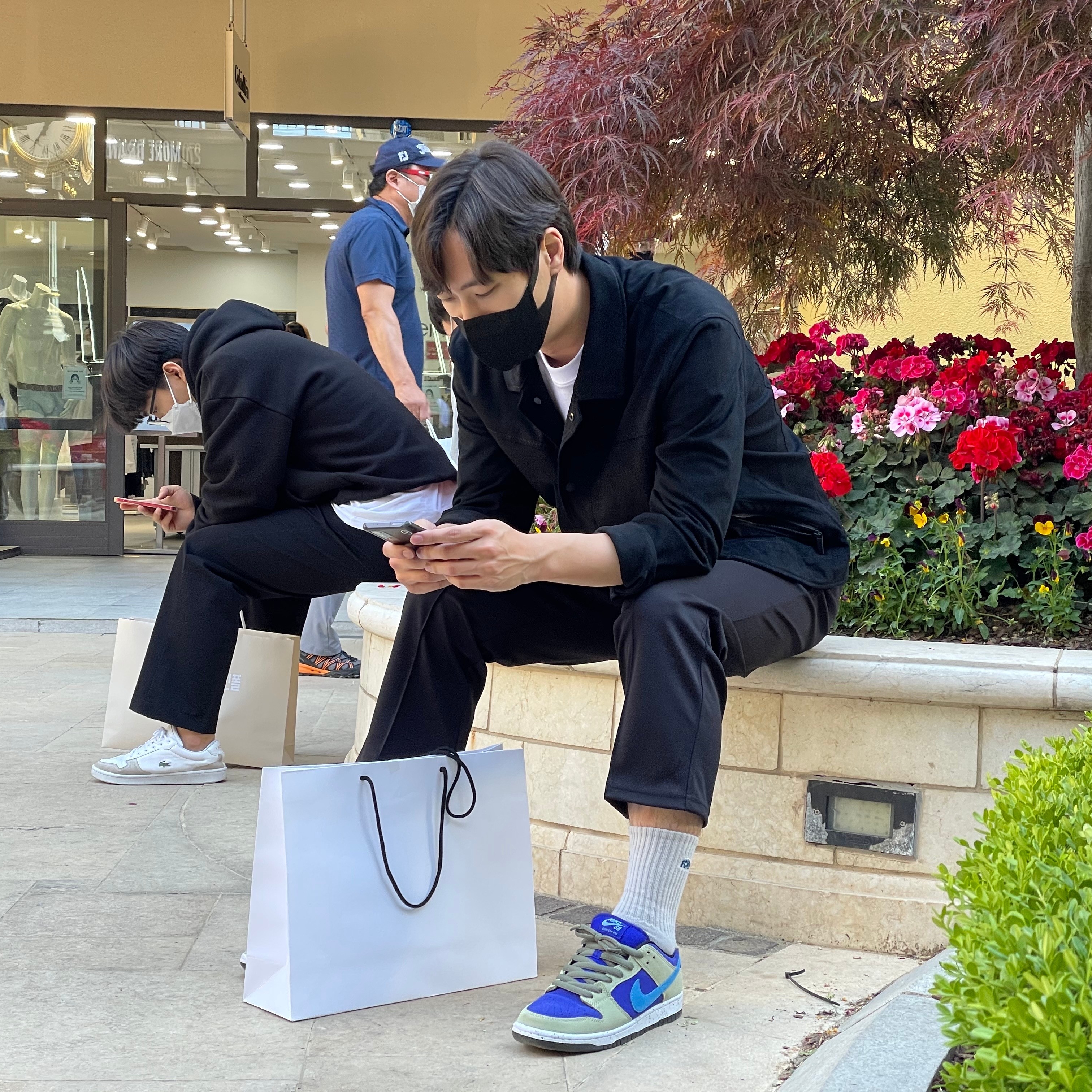 Nike SB Dunk Low Pro Celadon 착용 스타일 - 1