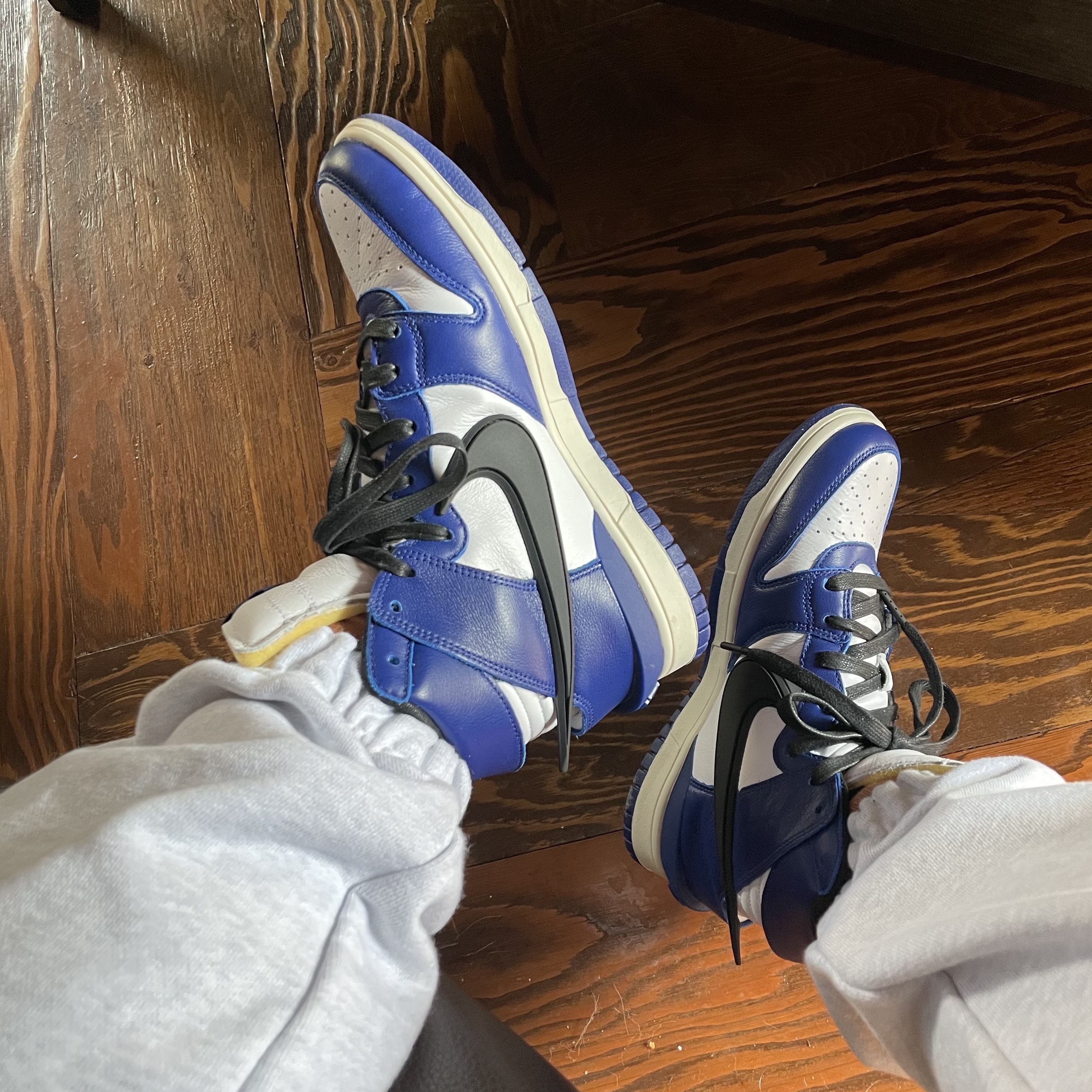 Nike x Ambush Dunk High Deep Royal Blue 착용 스타일 - 1