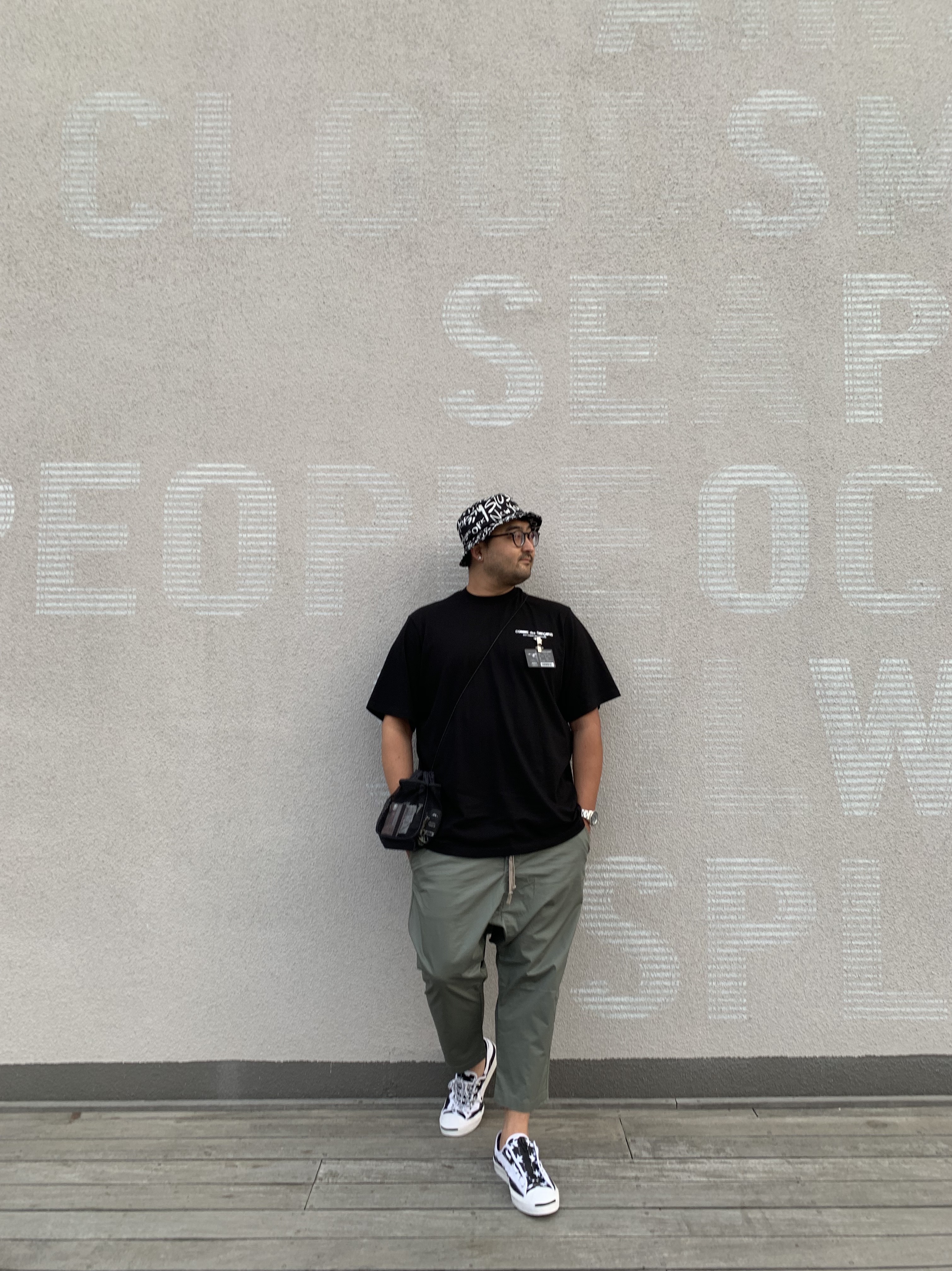 Converse x Takahiromiyashita The Soloist Jack Purcell Zip Ox Black White 착용 스타일 - 1