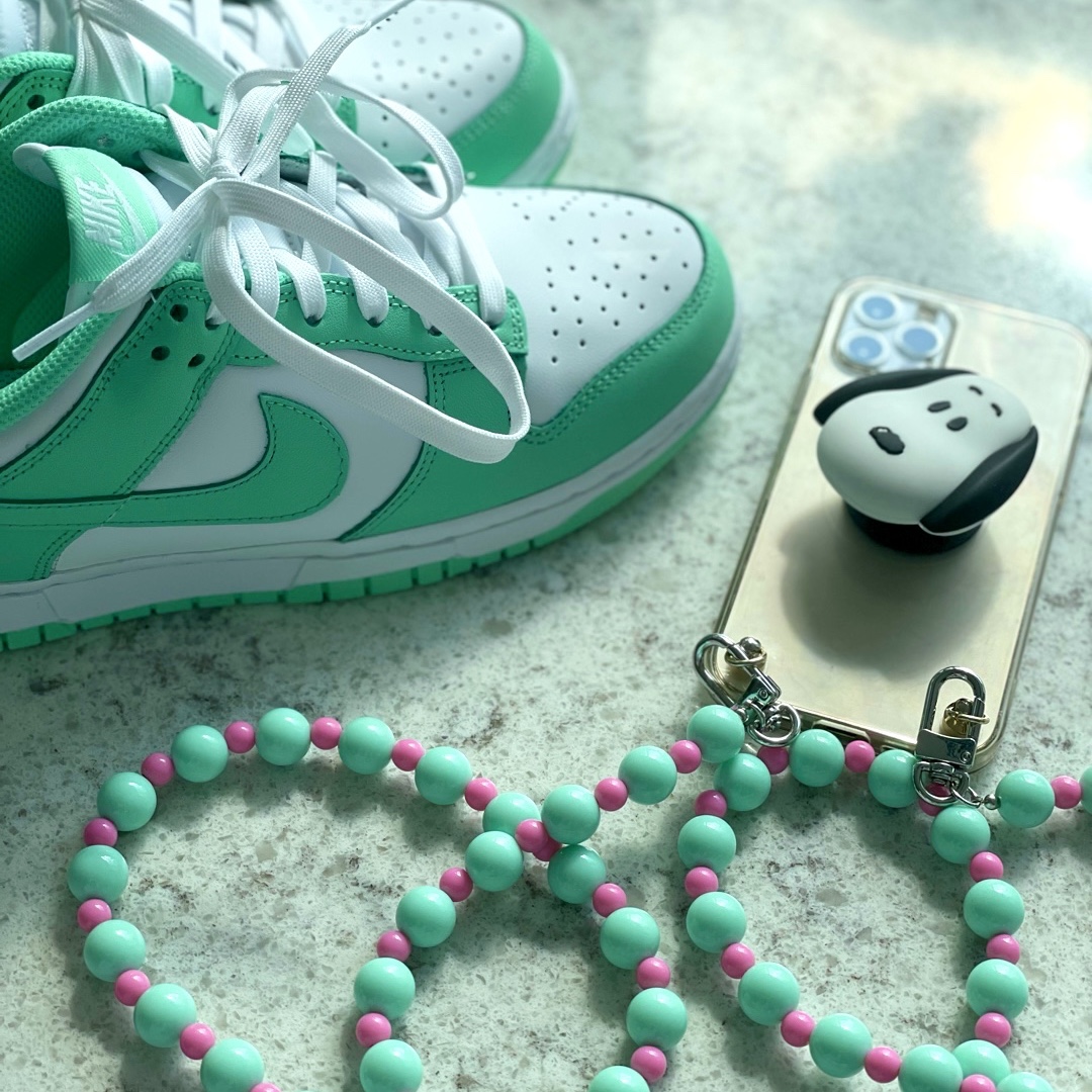 (W) Nike Dunk Low Green Glow 착용 스타일