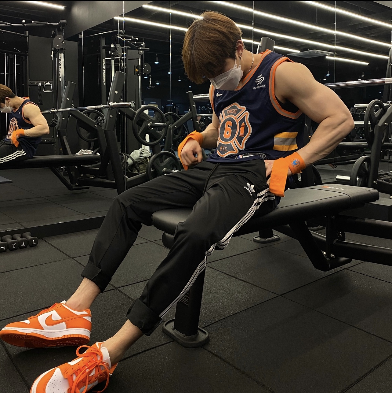 Nike Dunk Low SP Syracuse 2020 착용 스타일