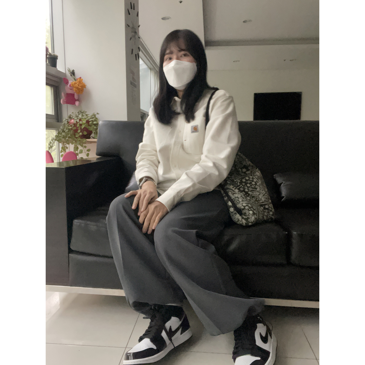 Jordan 1 Mid SE ASW Black 착용 스타일