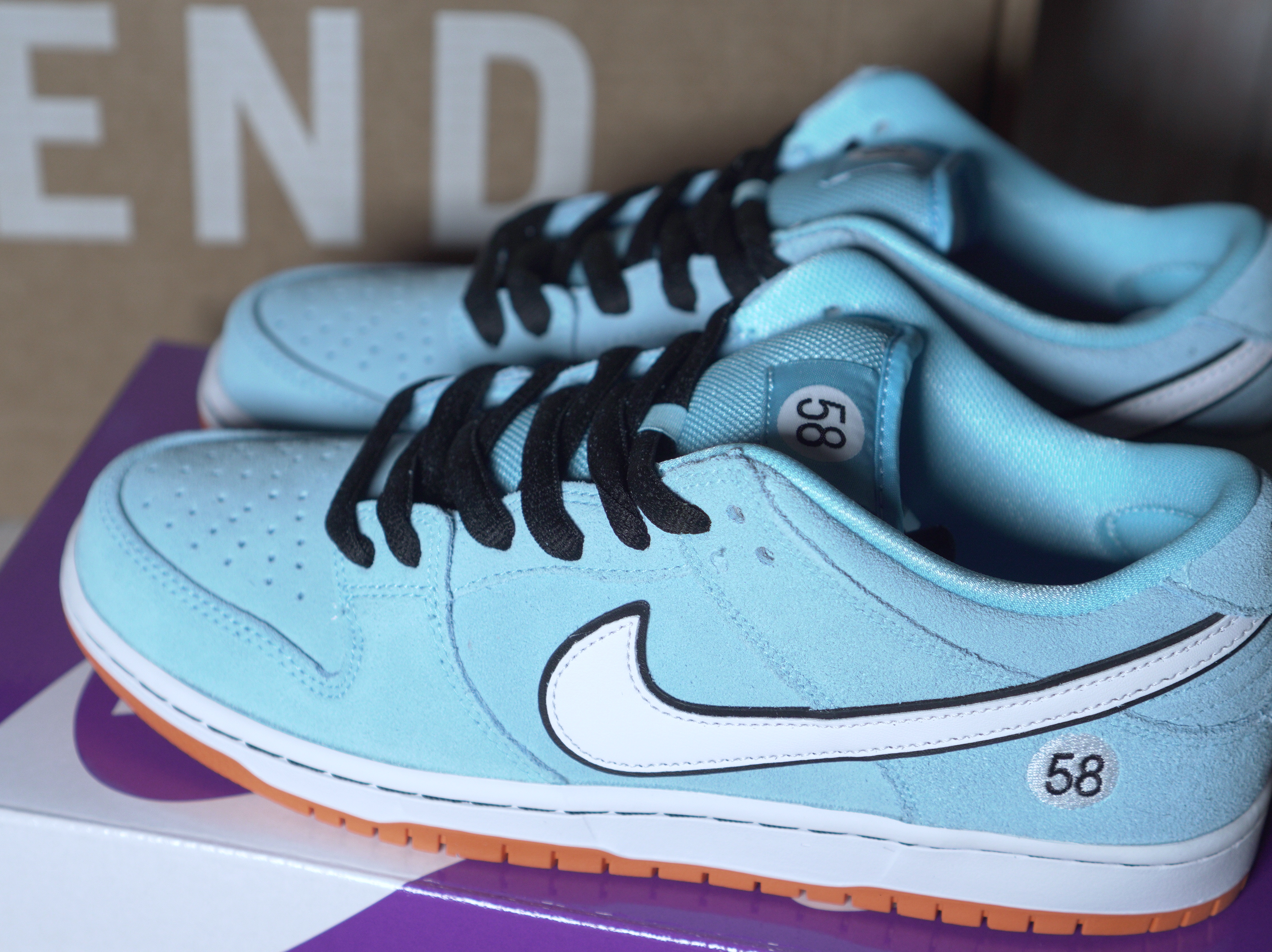 Nike SB Dunk Low Pro Blue Chill 착용 스타일