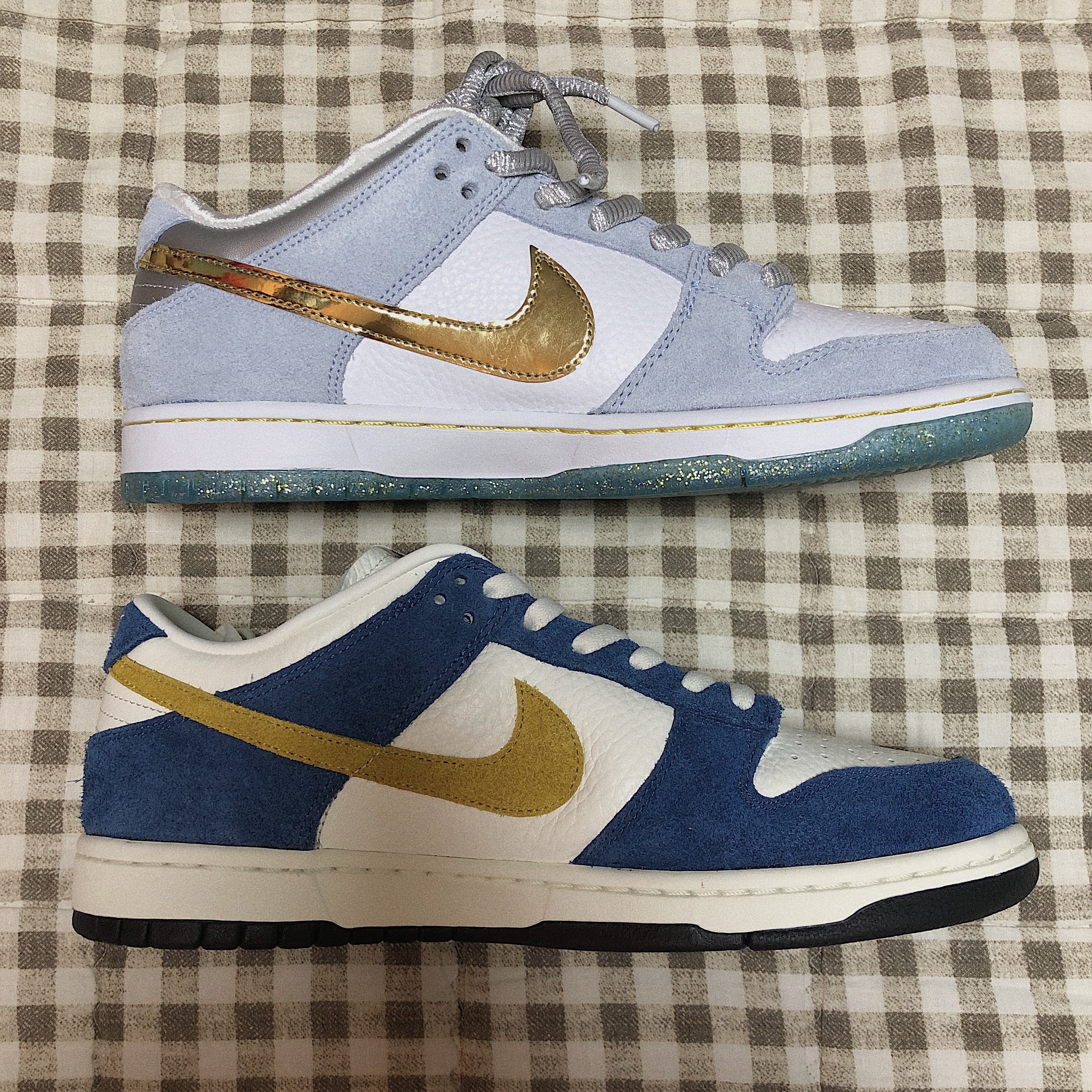 Nike x Kasina Dunk Low 80's Bus, Nike x Sean Cliver SB Dunk Low Holiday Special 착용 스타일