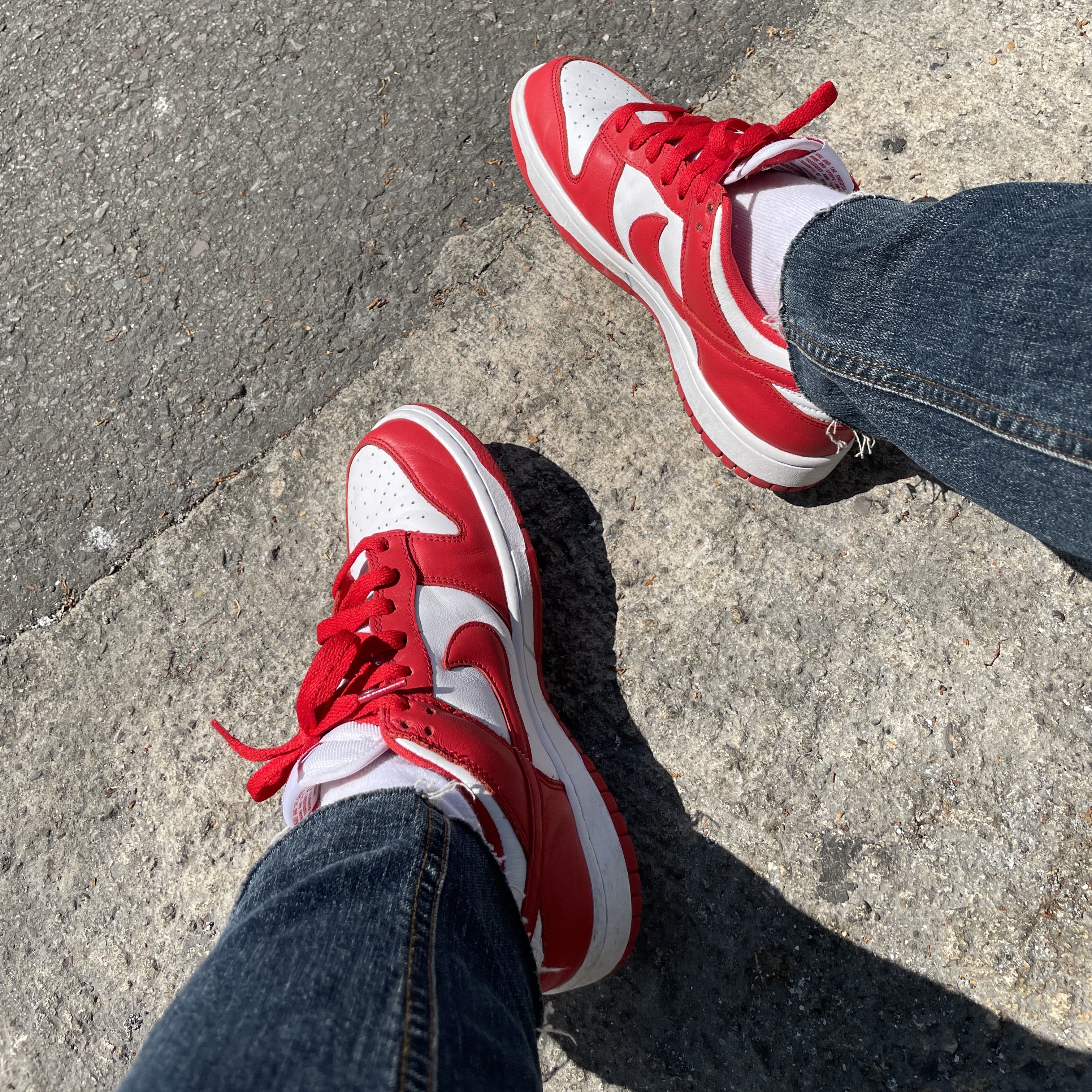 Nike Dunk Low SP University Red 2020 착용 스타일 - 1