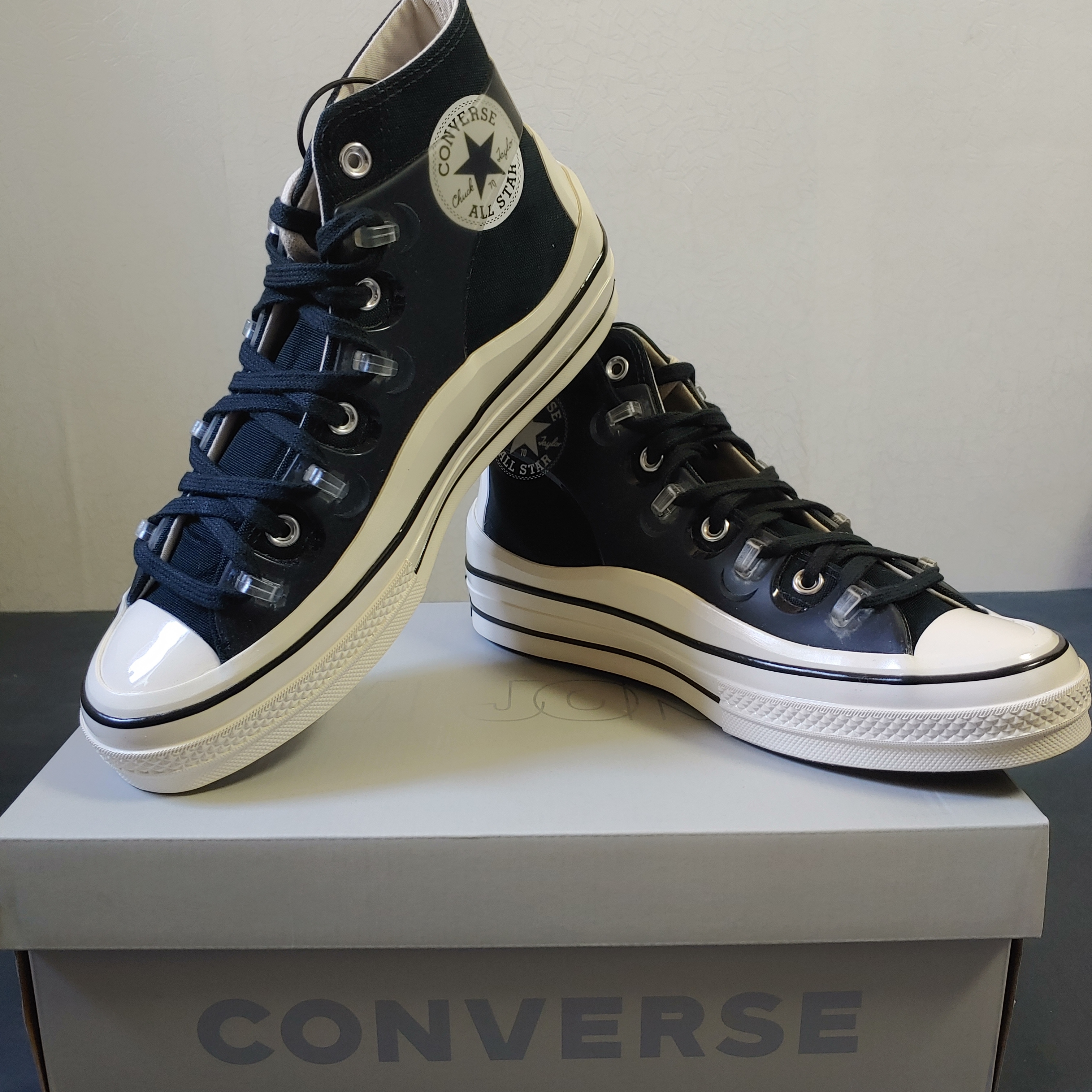 Converse x Kim Jones Chuck 70 Utility Wave High Black 착용 스타일 - 1