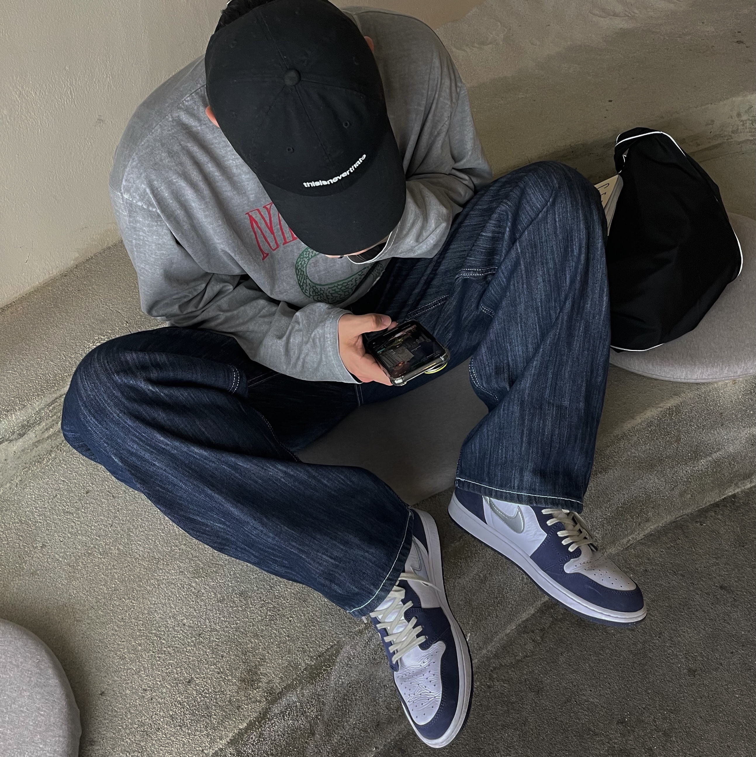 Jordan 1 Retro High OG CO.JP Midnight Navy 착용 스타일