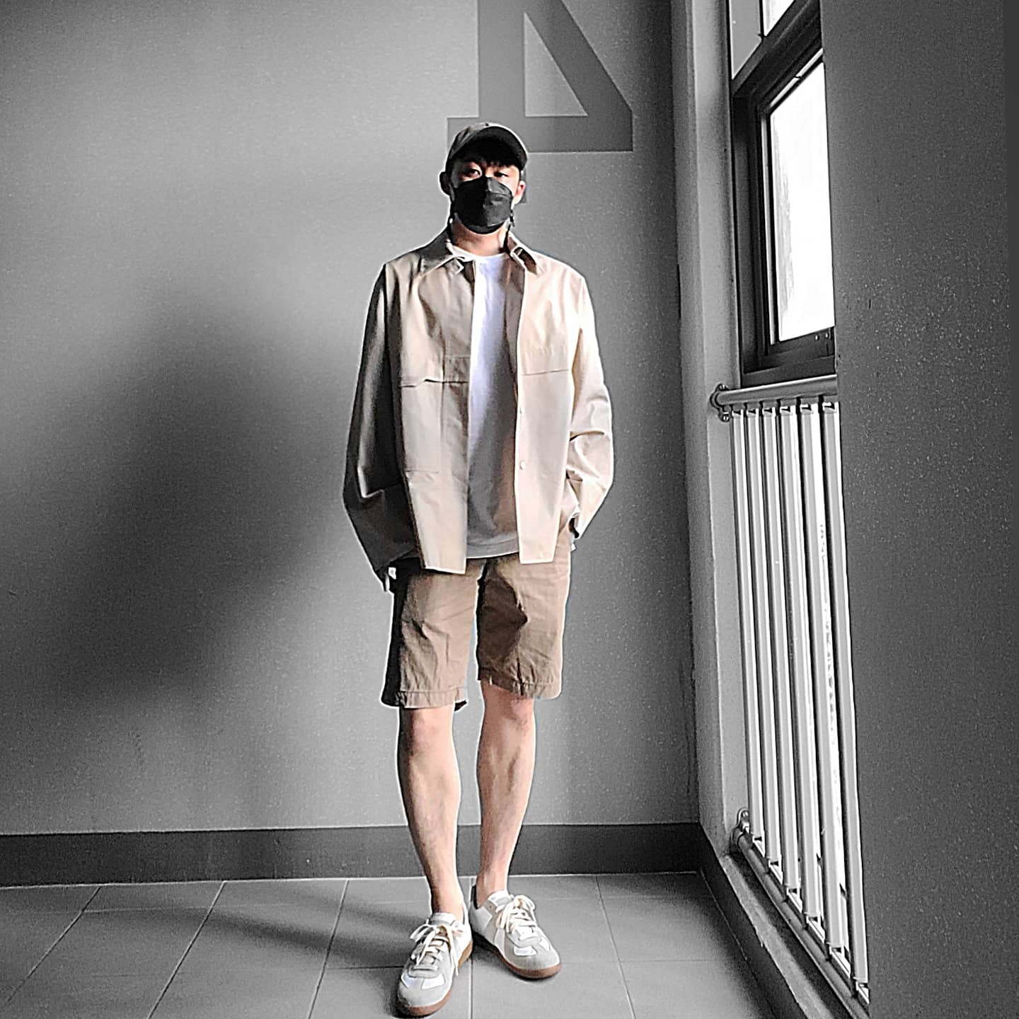 Maison Margiela Calfskin Replica Sneakers 착용 스타일 - 1