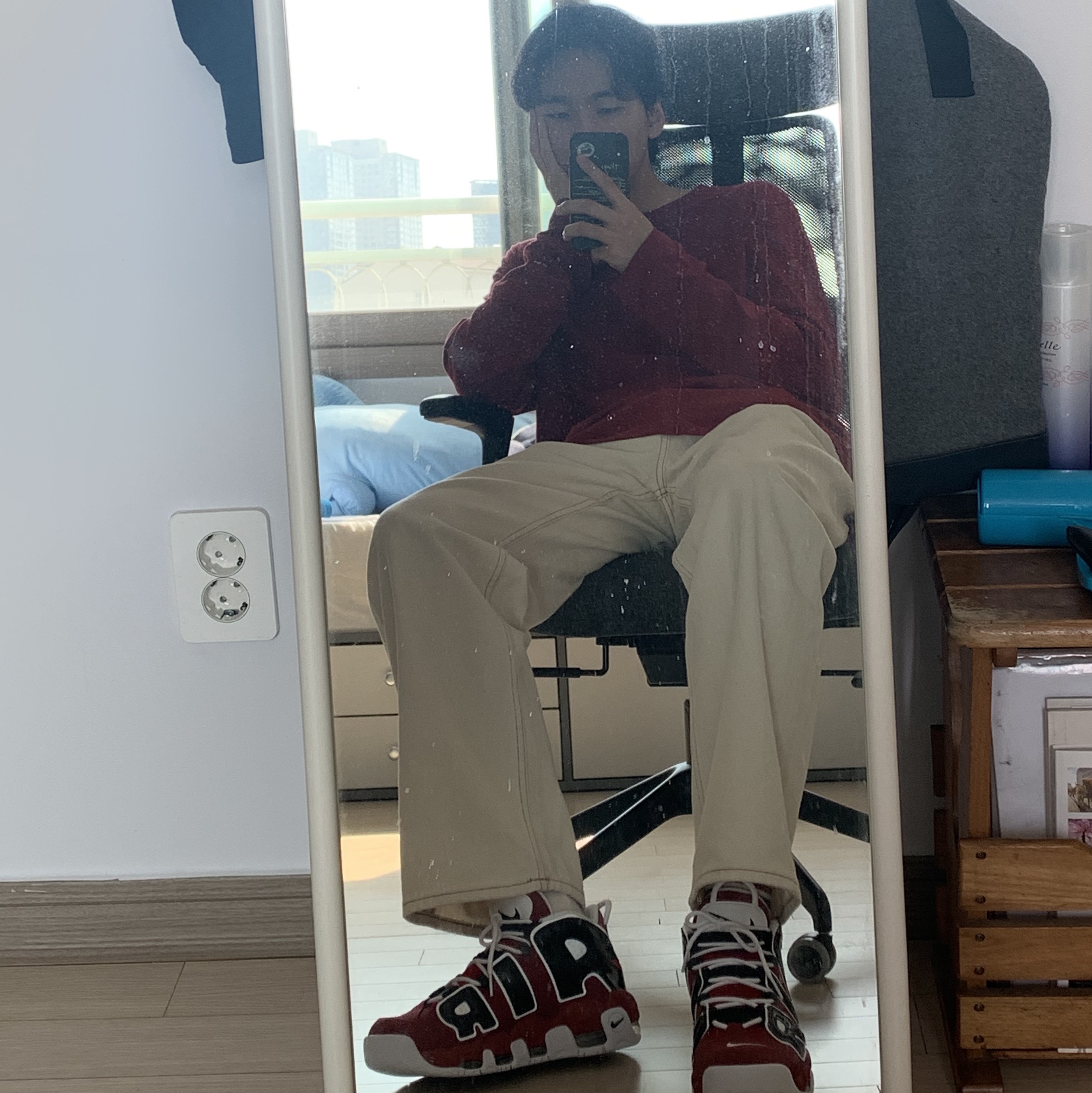 Nike Air More Uptempo 96 Bulls 2021 착용 스타일