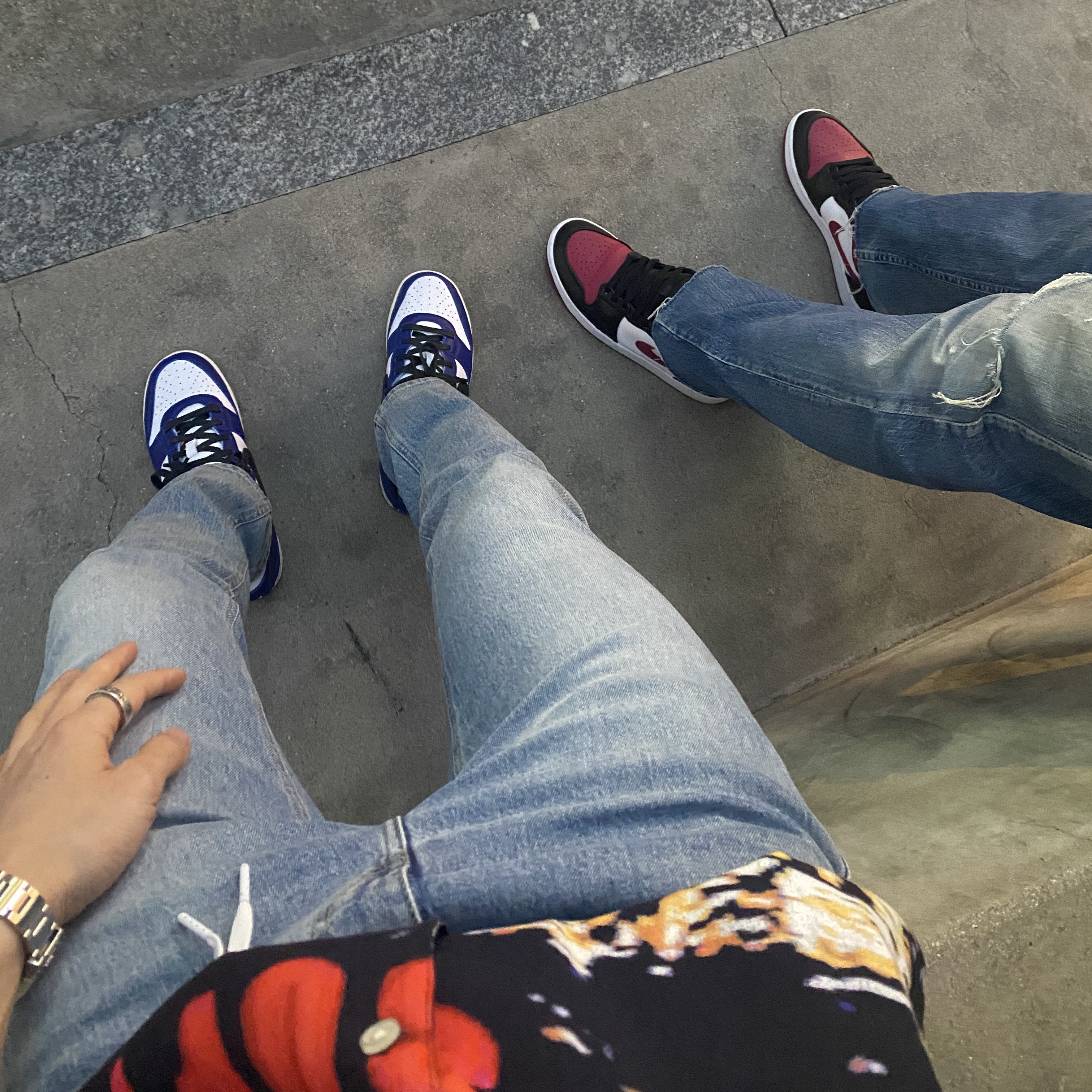 Nike x Ambush Dunk High Deep Royal Blue 착용 스타일