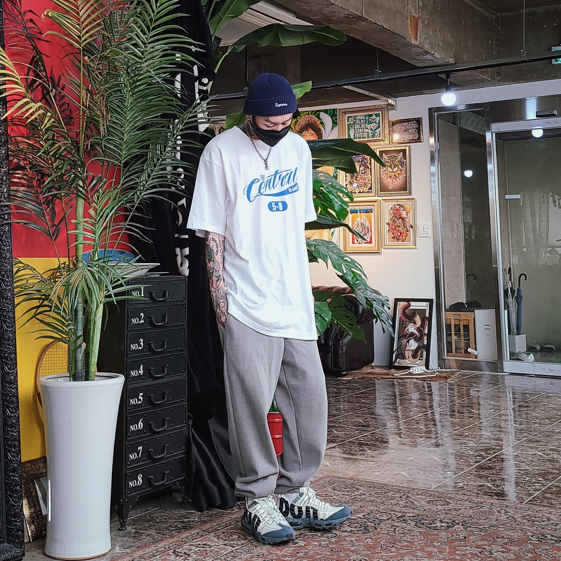 Supreme Loose Gauge Beanie Navy - 20FW, Nike Air Max 95 Just Do It Mt. Fuji 착용 스타일