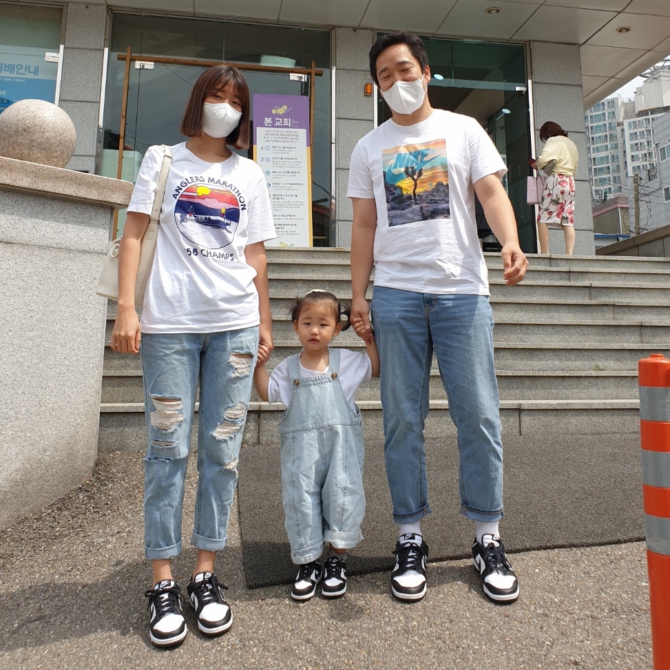 Nike Dunk Low Retro Black, (W) Nike Dunk Low Black 착용 스타일 - 1