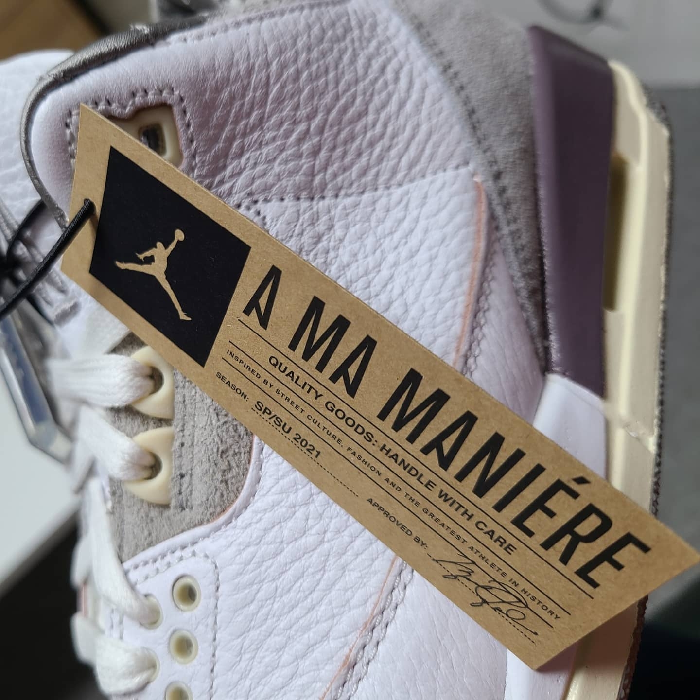 (W) Jordan 3 x A Ma Maniere Retro SP 착용 스타일 - 3