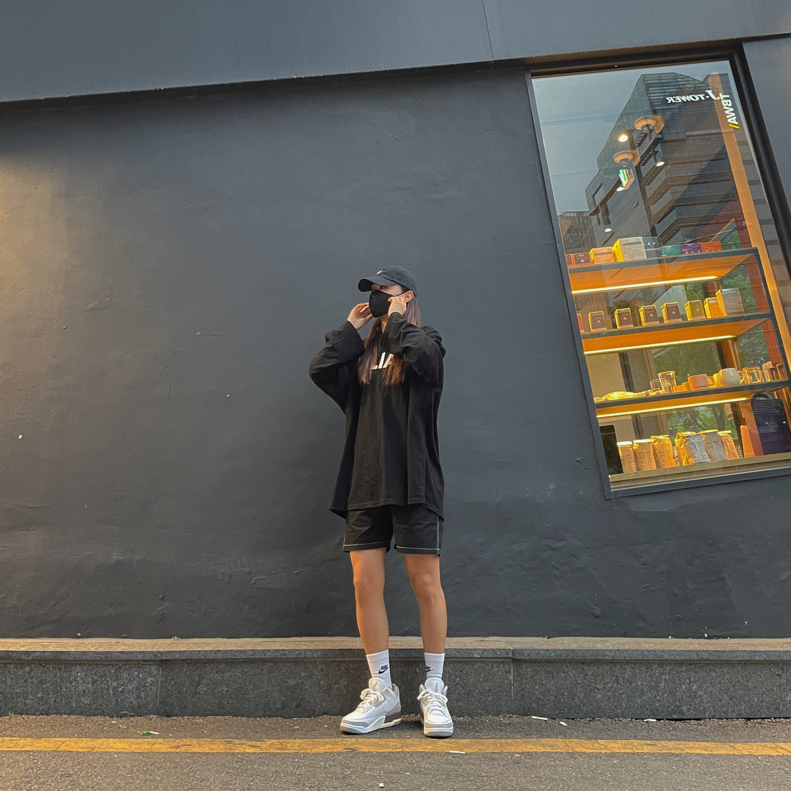 (W) Jordan 3 x A Ma Maniere Retro SP 착용 스타일