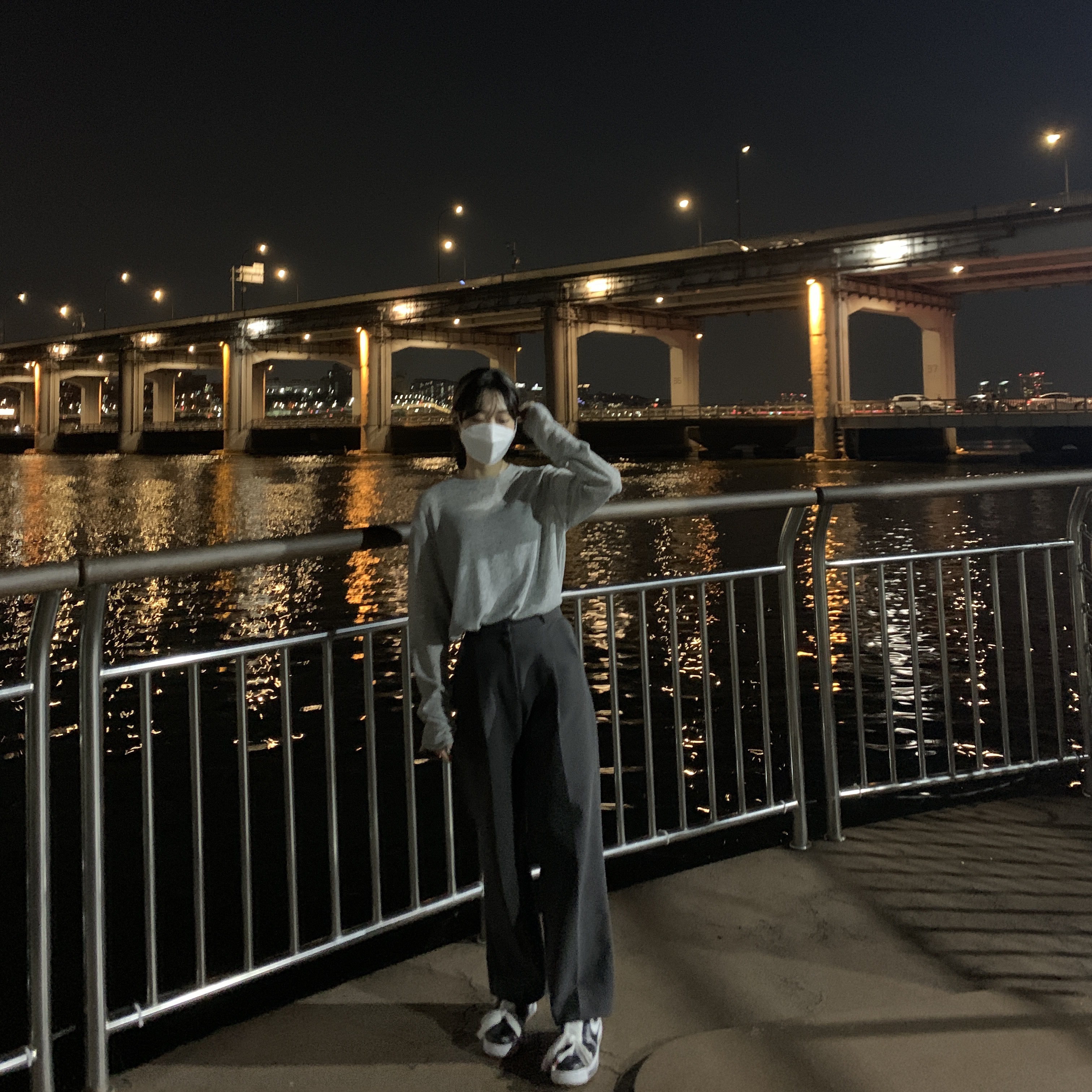Nike x Peaceminusone Air Force 1 Low Para-Noise 착용 스타일