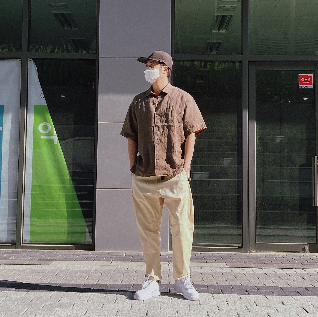 Nike Air Force 1 '07 Craft Vast Grey 착용 스타일