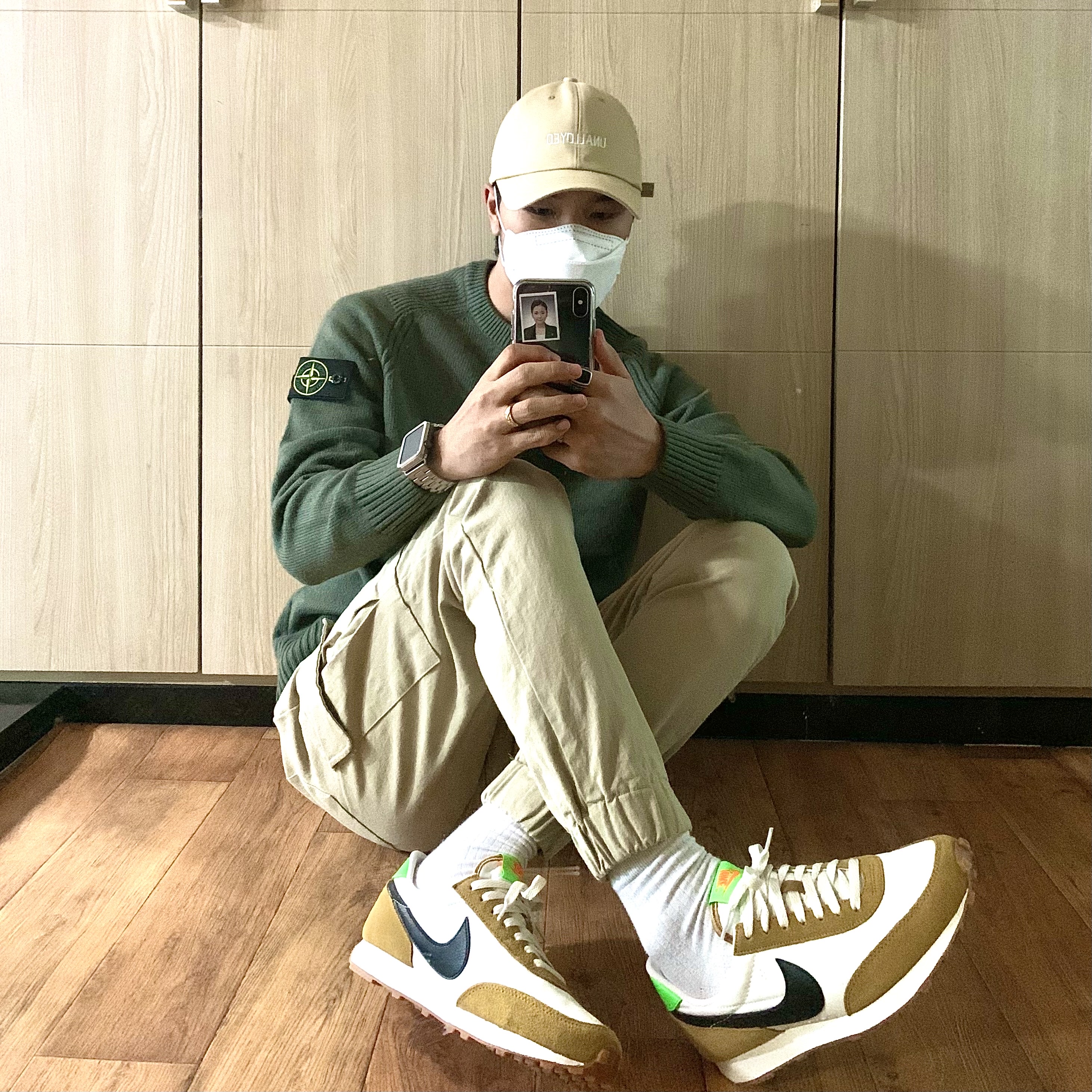 (W) Nike Daybreak Wheat 착용 스타일