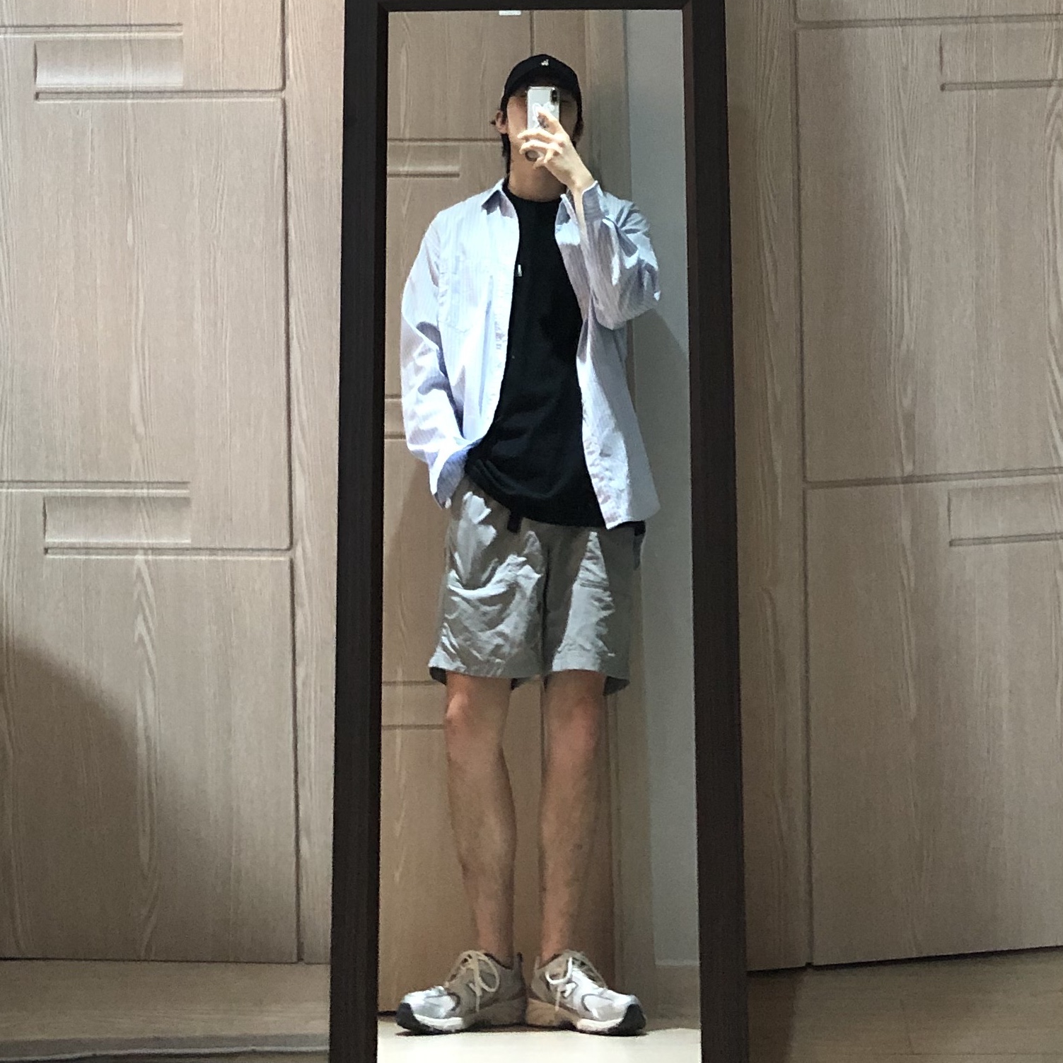 New Balance 530 Steel Grey 착용 스타일