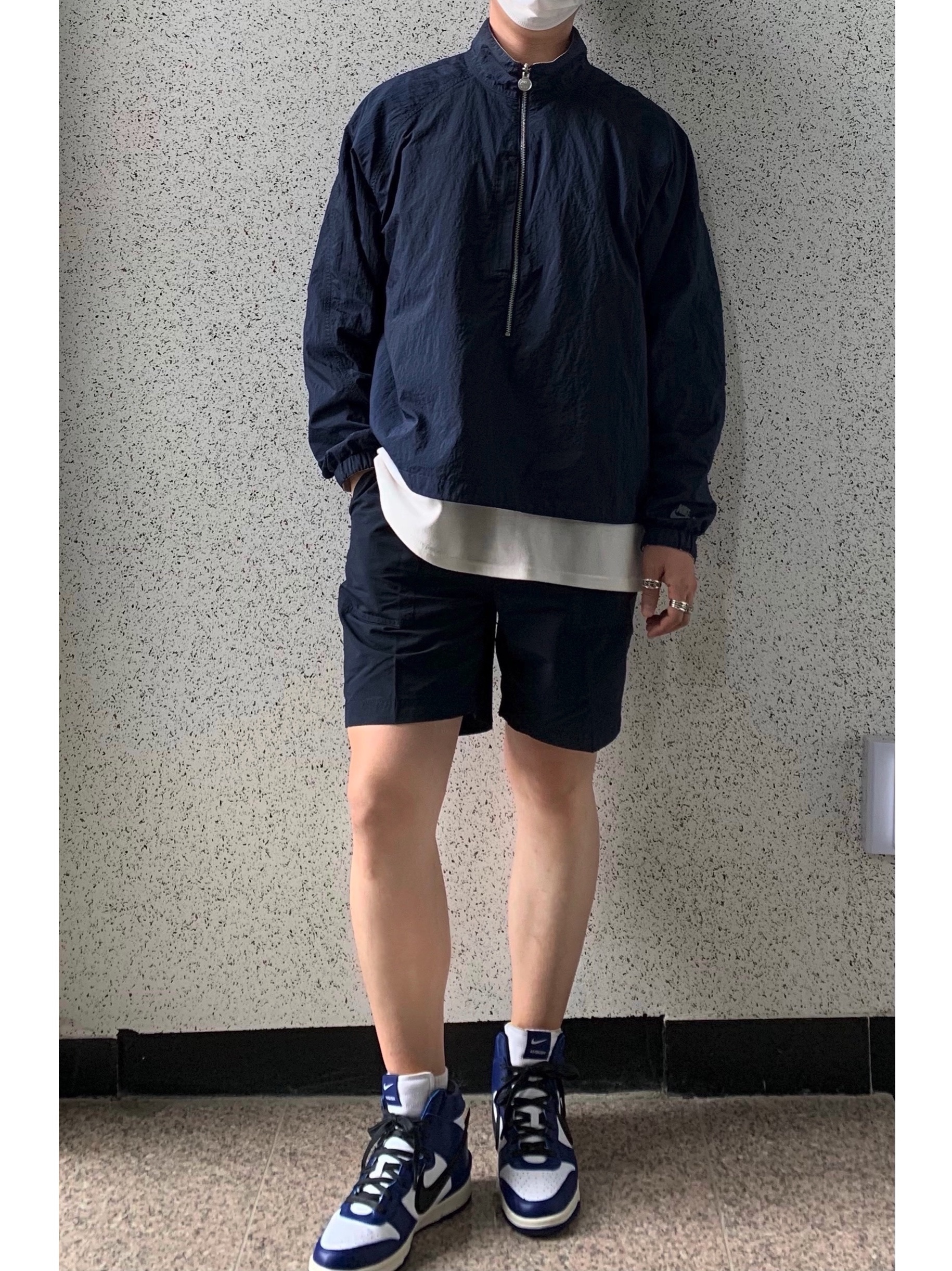 Nike x Ambush Dunk High Deep Royal Blue 착용 스타일