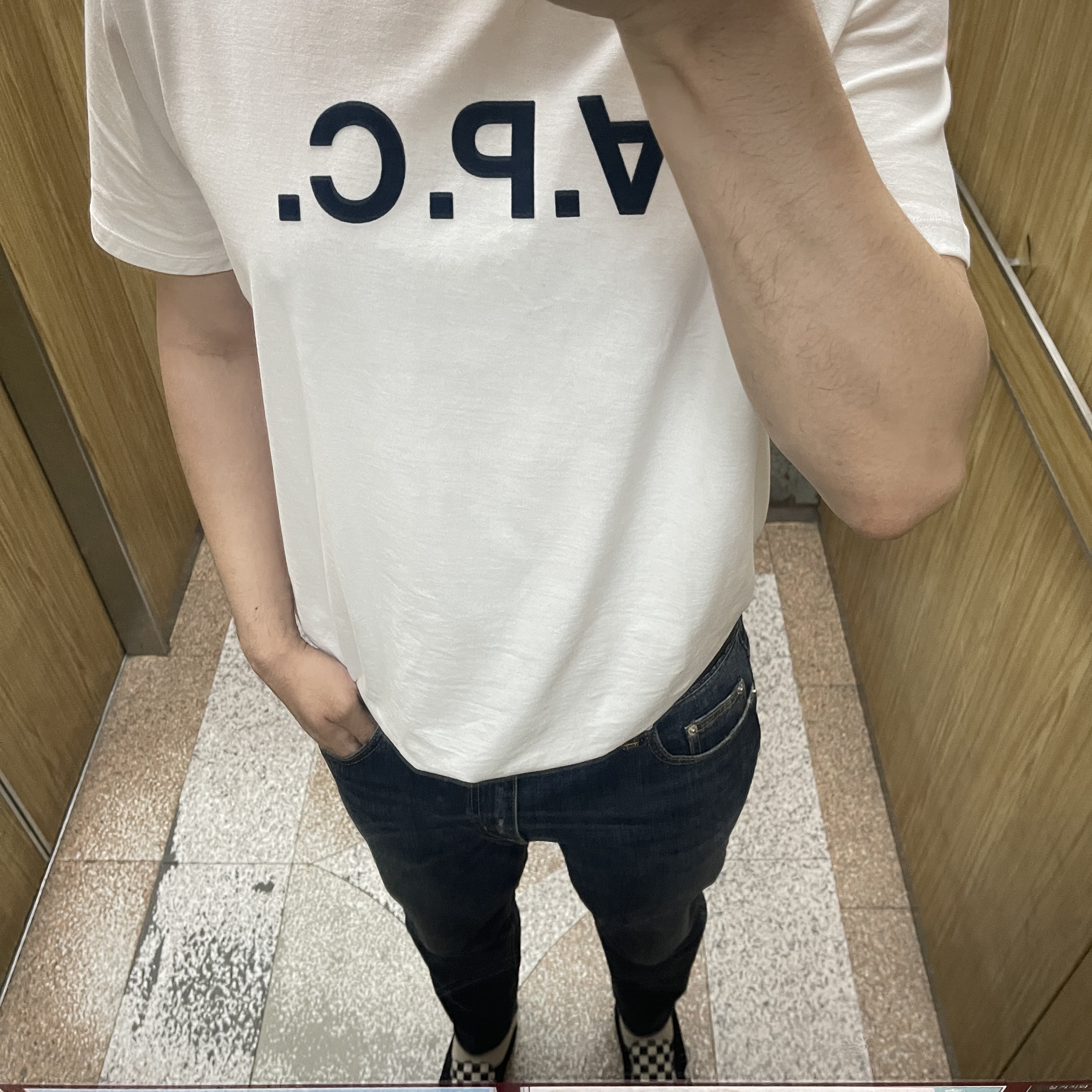 Vans Checkerboard Comfycush One Black 착용 스타일