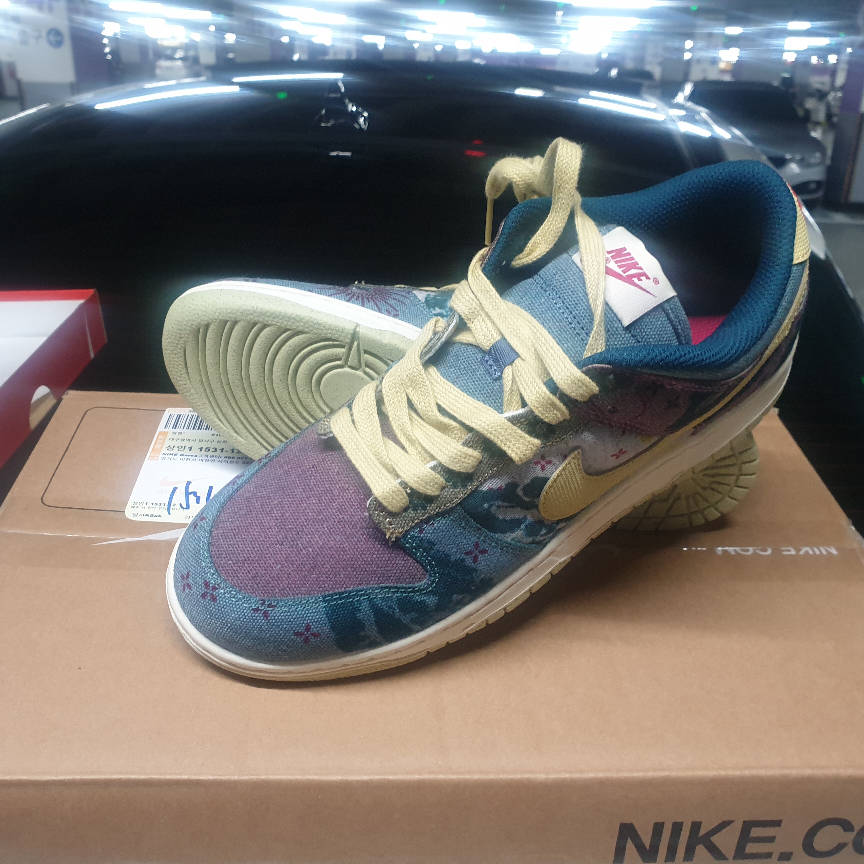 Nike Dunk Low SP Community Garden, Nike x Peaceminusone Air Force 1 Low Para-Noise 착용 스타일 - 2