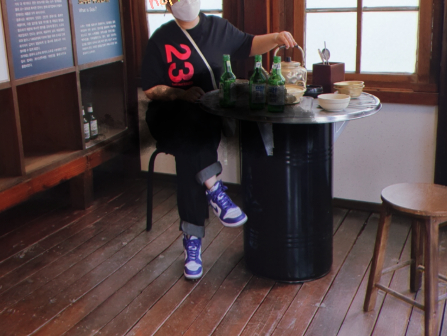 (W) Nike Dunk High SP Varsity Purple 착용 스타일