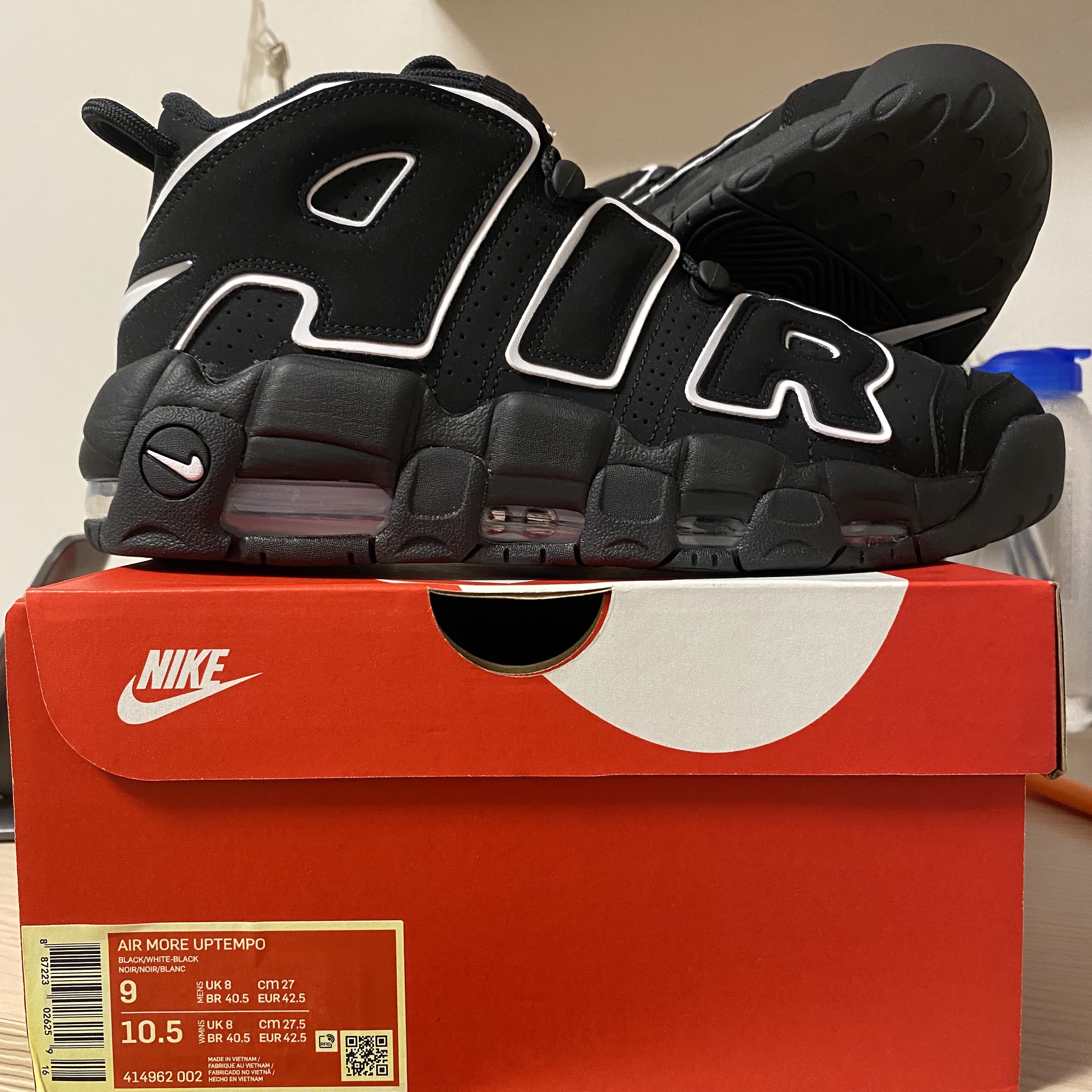 Nike Air More Uptempo Black White 2020 착용 스타일