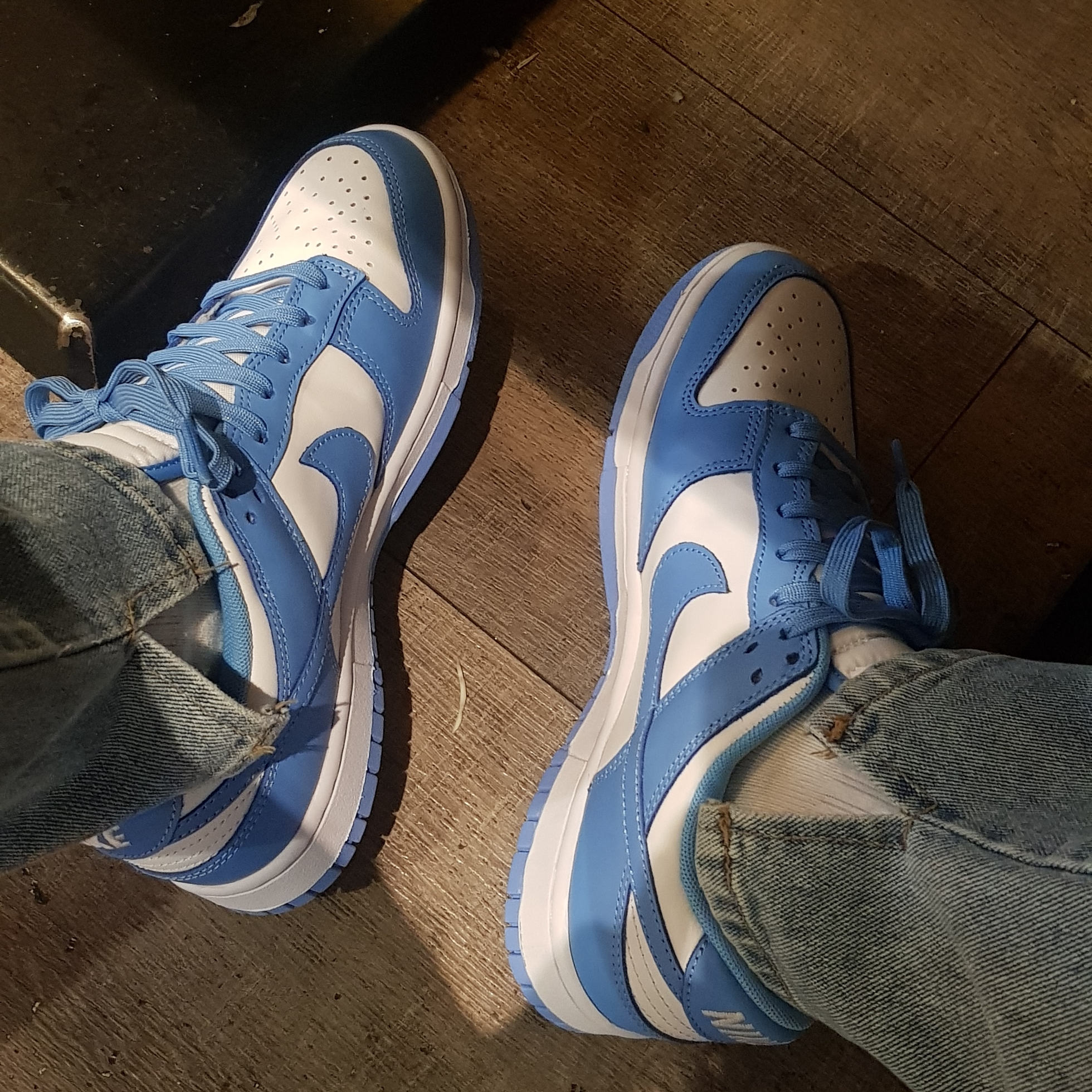 Nike Dunk Low Retro University Blue 착용 스타일