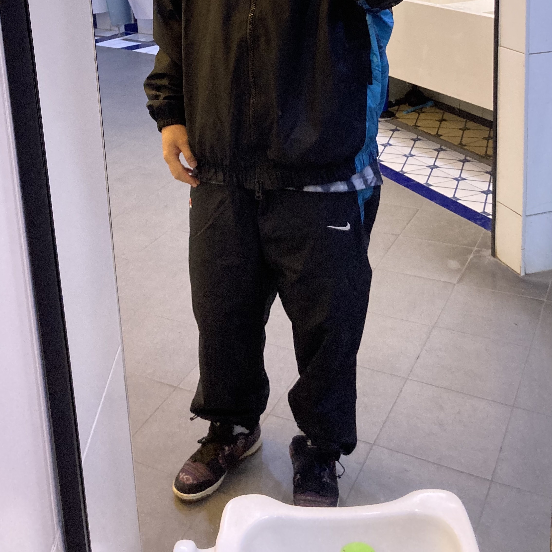 Nike x Skepta M NRG Track Jacket Black, Nike x Skepta M NRG Track Pants Black 착용 스타일