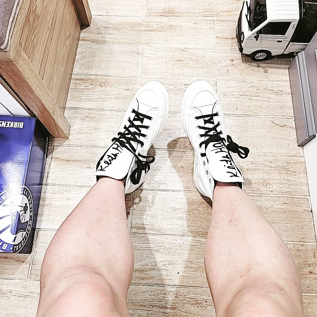 Converse x Keith Haring Chuck 70 High White 착용 스타일 - 1