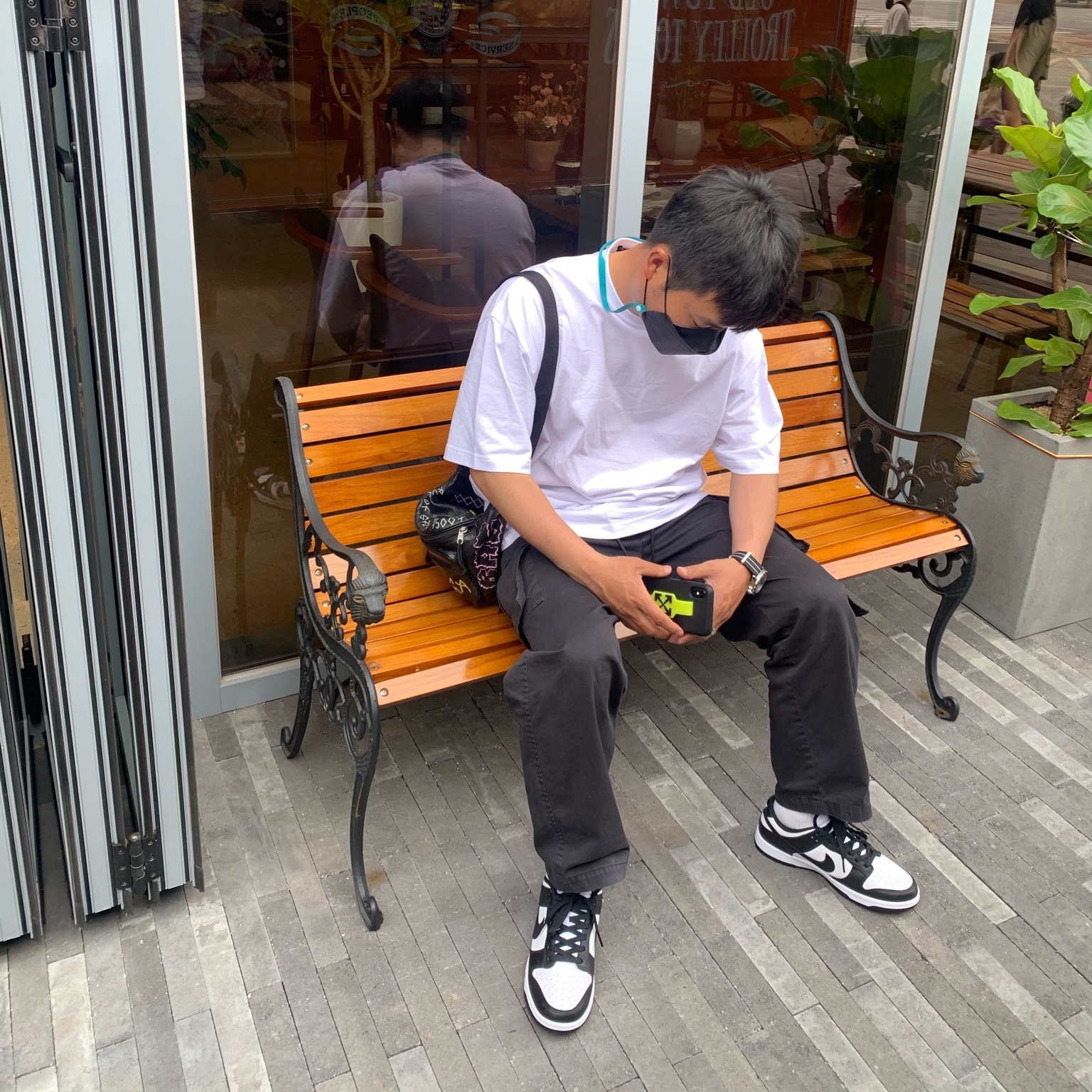 Nike Dunk Low Retro Black 착용 스타일
