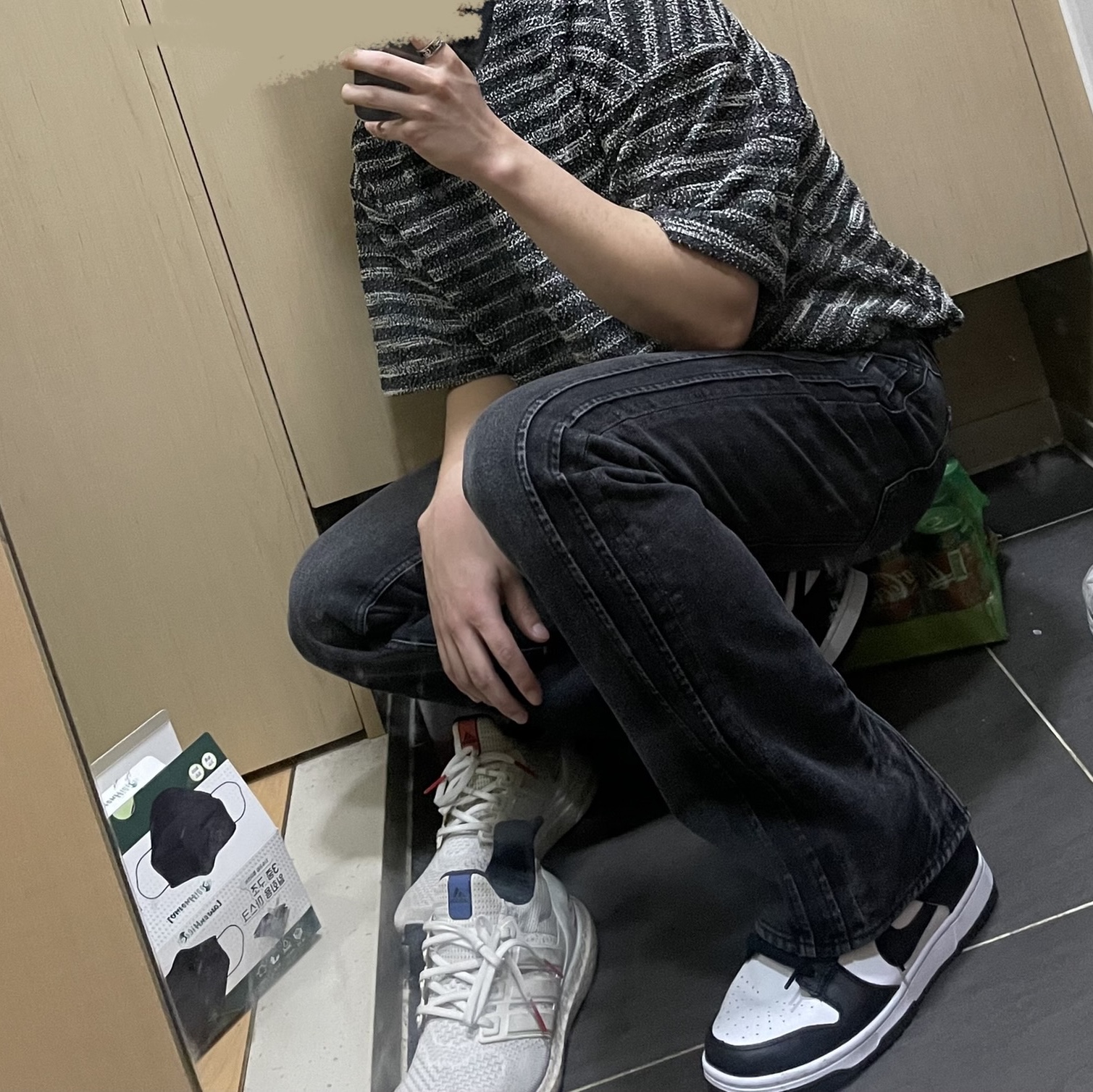 Nike Dunk Low Retro Black 착용 스타일