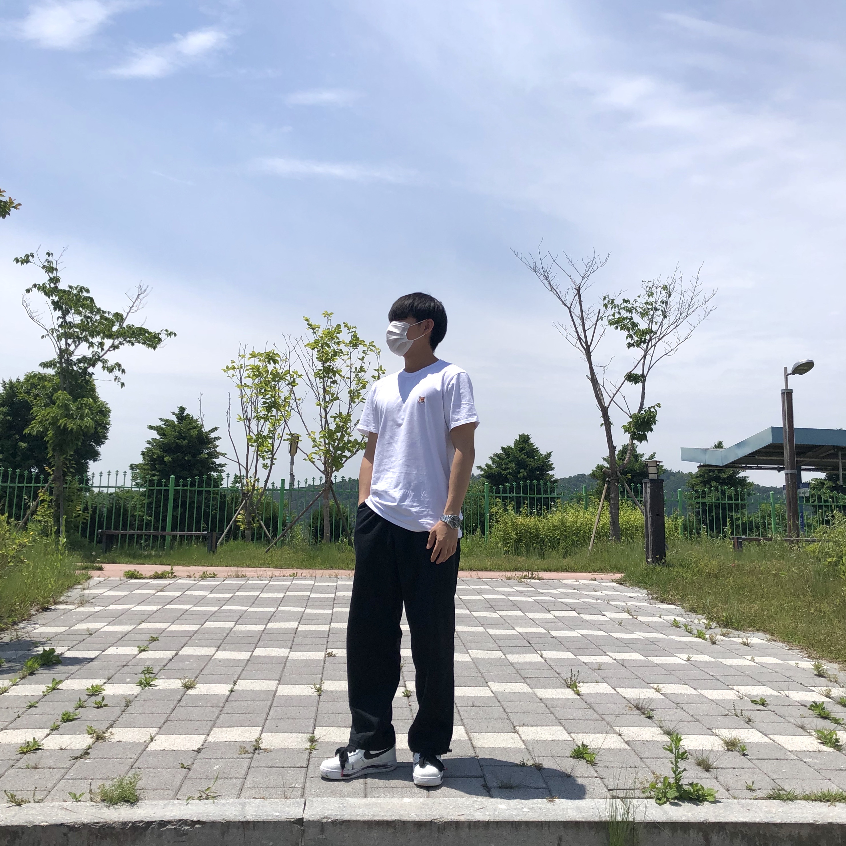 Nike x Peaceminusone Air Force 1 Low Para-Noise 2.0 착용 스타일