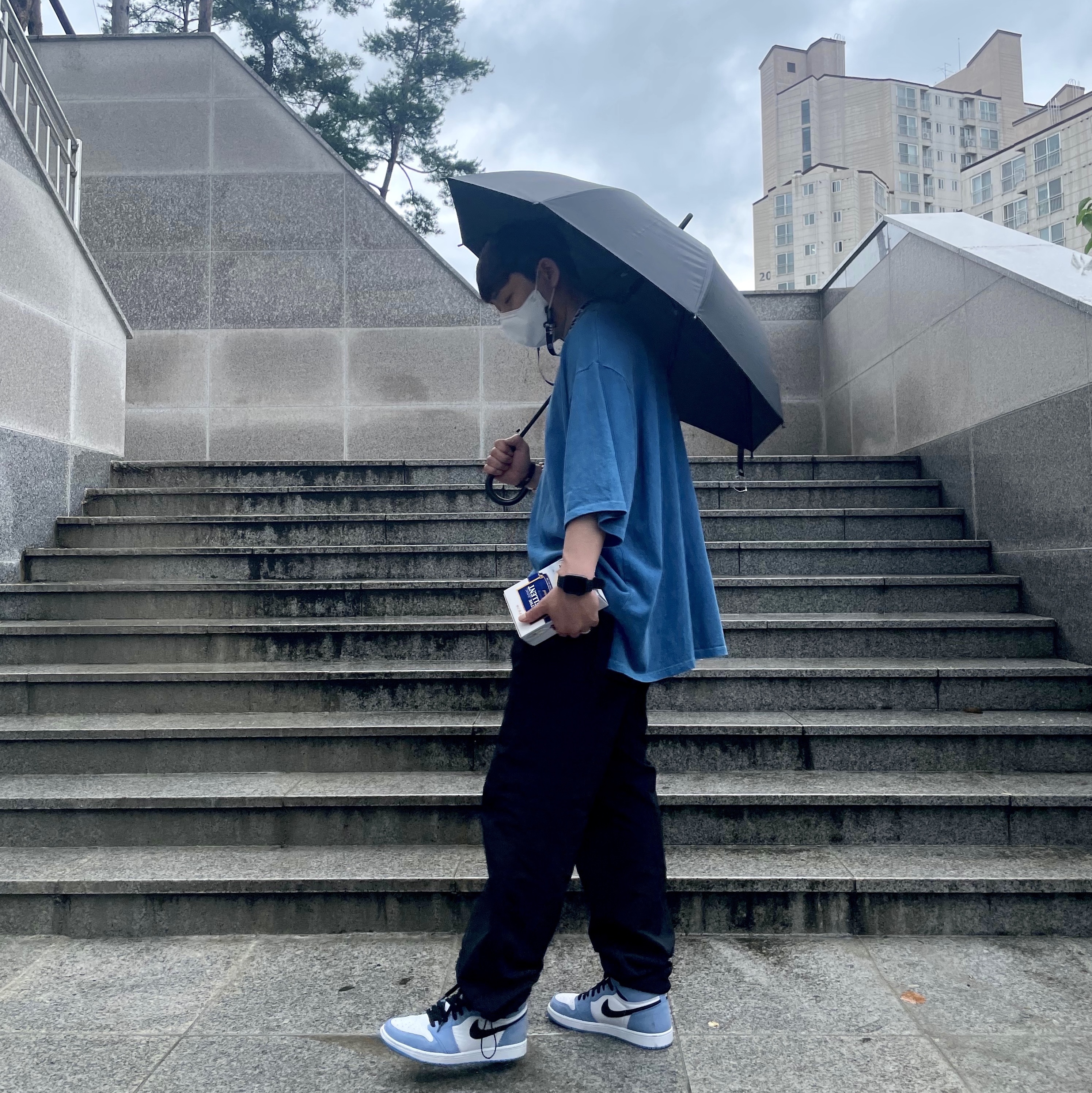 Jordan 1 Retro High OG University Blue 착용 스타일