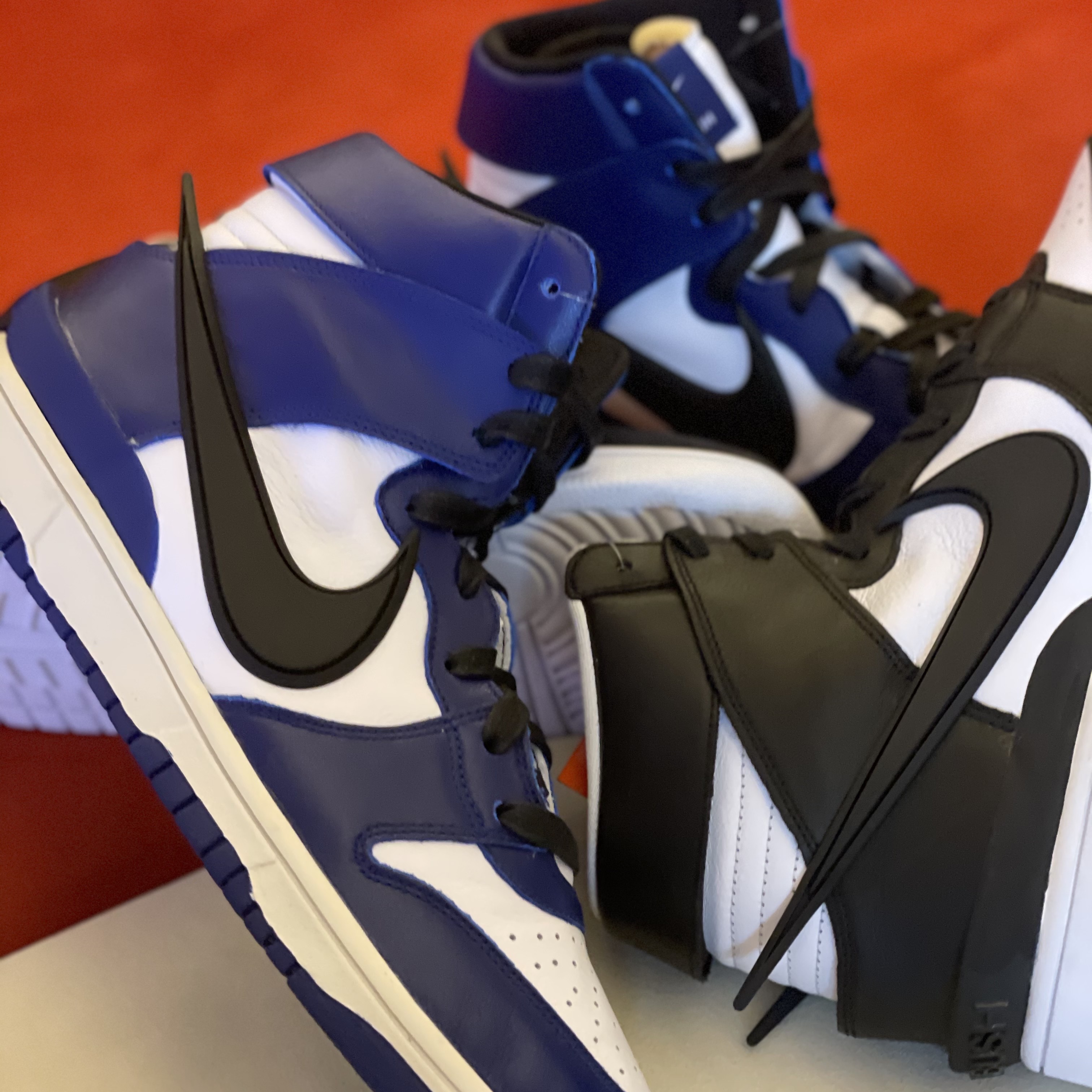 Nike x Ambush Dunk High Deep Royal Blue, Nike x Ambush Dunk High Black 착용 스타일