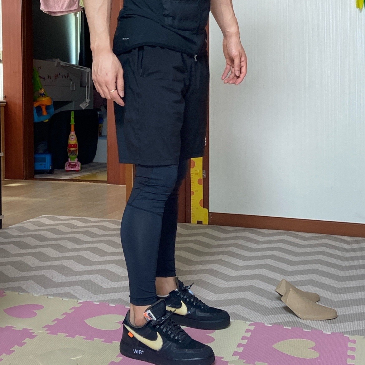 Nike x Off-White Air Force 1 Low Black White 착용 스타일