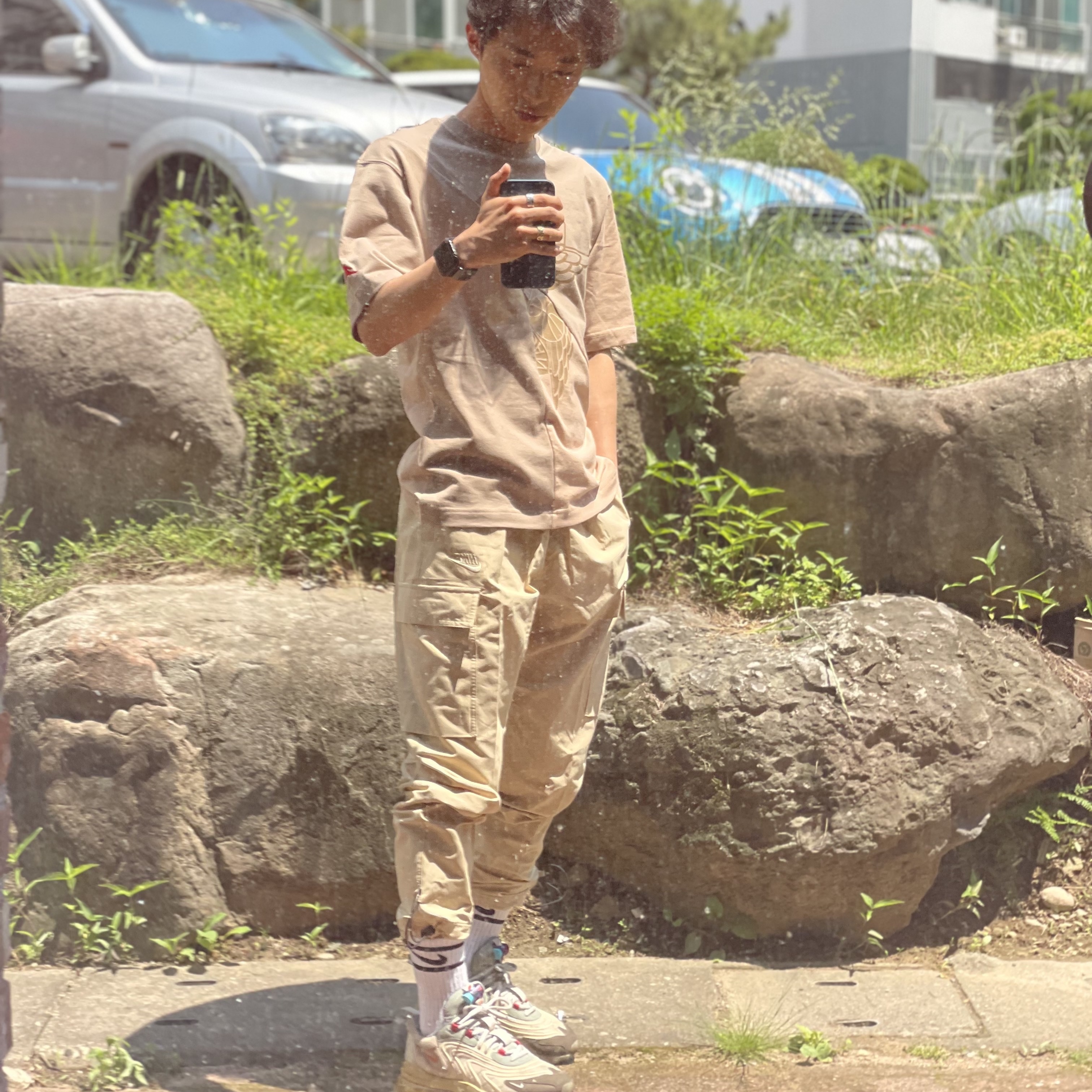 Jordan x Travis Scott S/S Top - Asia, Nike x Travis Scott Air Max 270 React Cactus Trails 착용 스타일