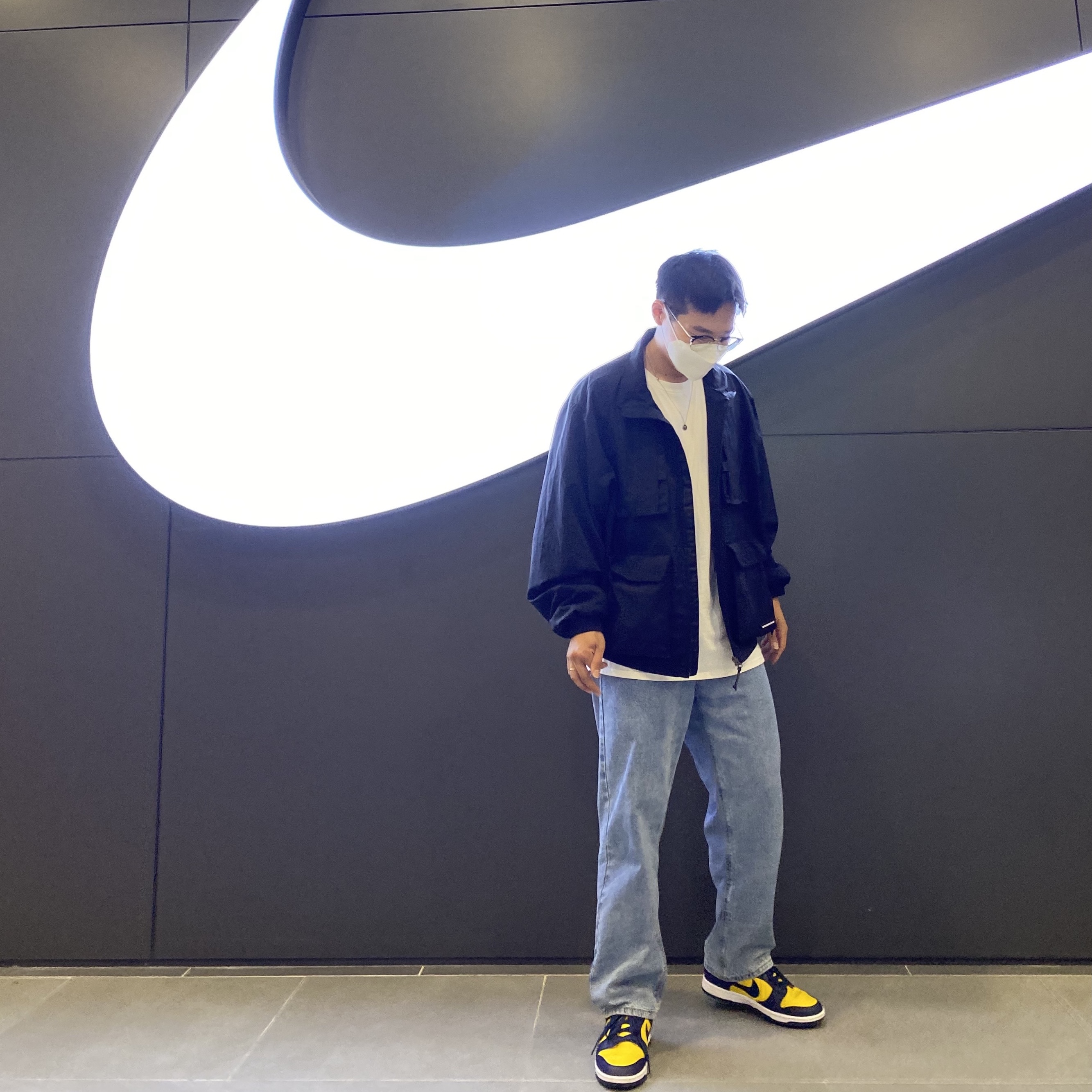 Nike Dunk Low Retro Varsity Maize 착용 스타일