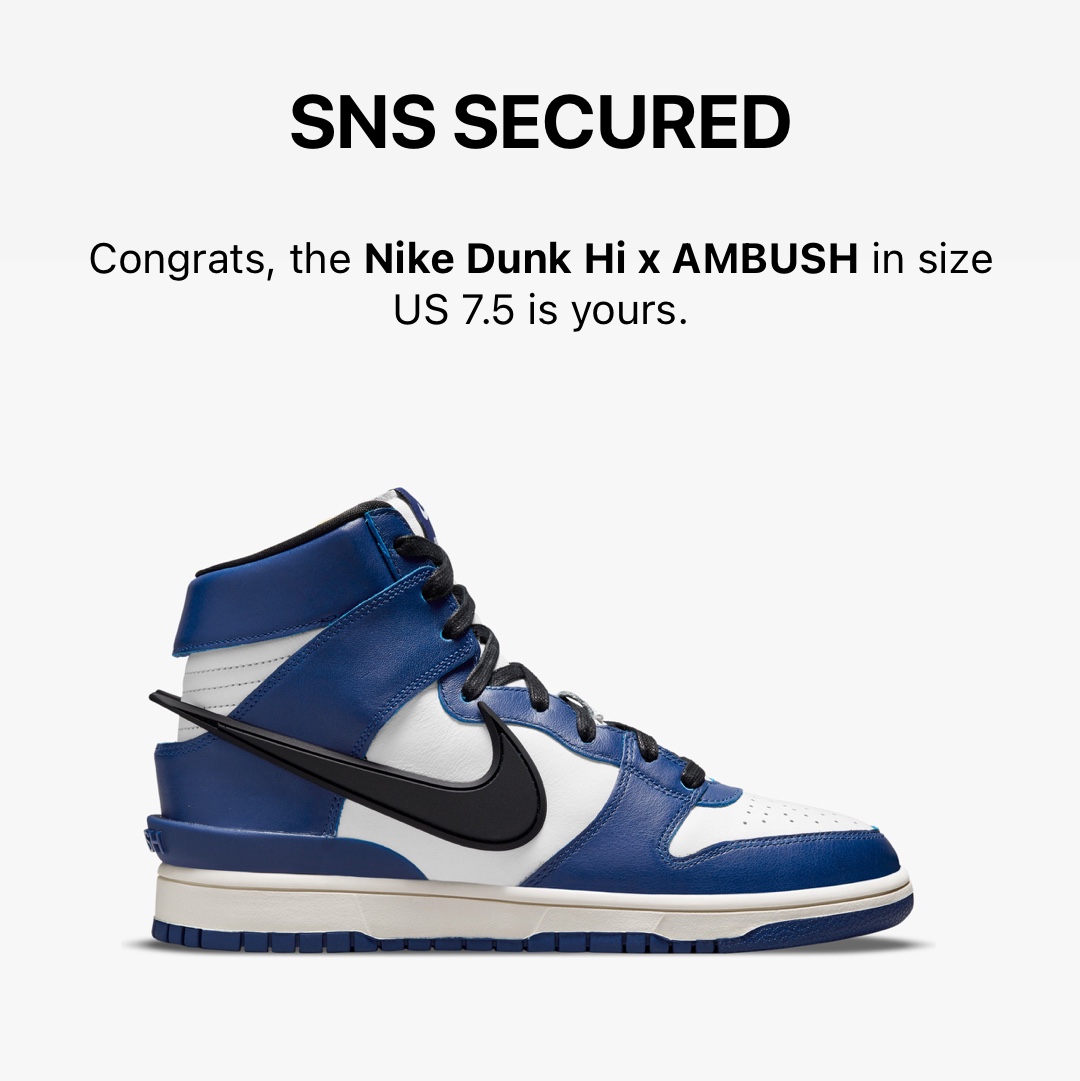 Nike x Ambush Dunk High Deep Royal Blue 착용 스타일