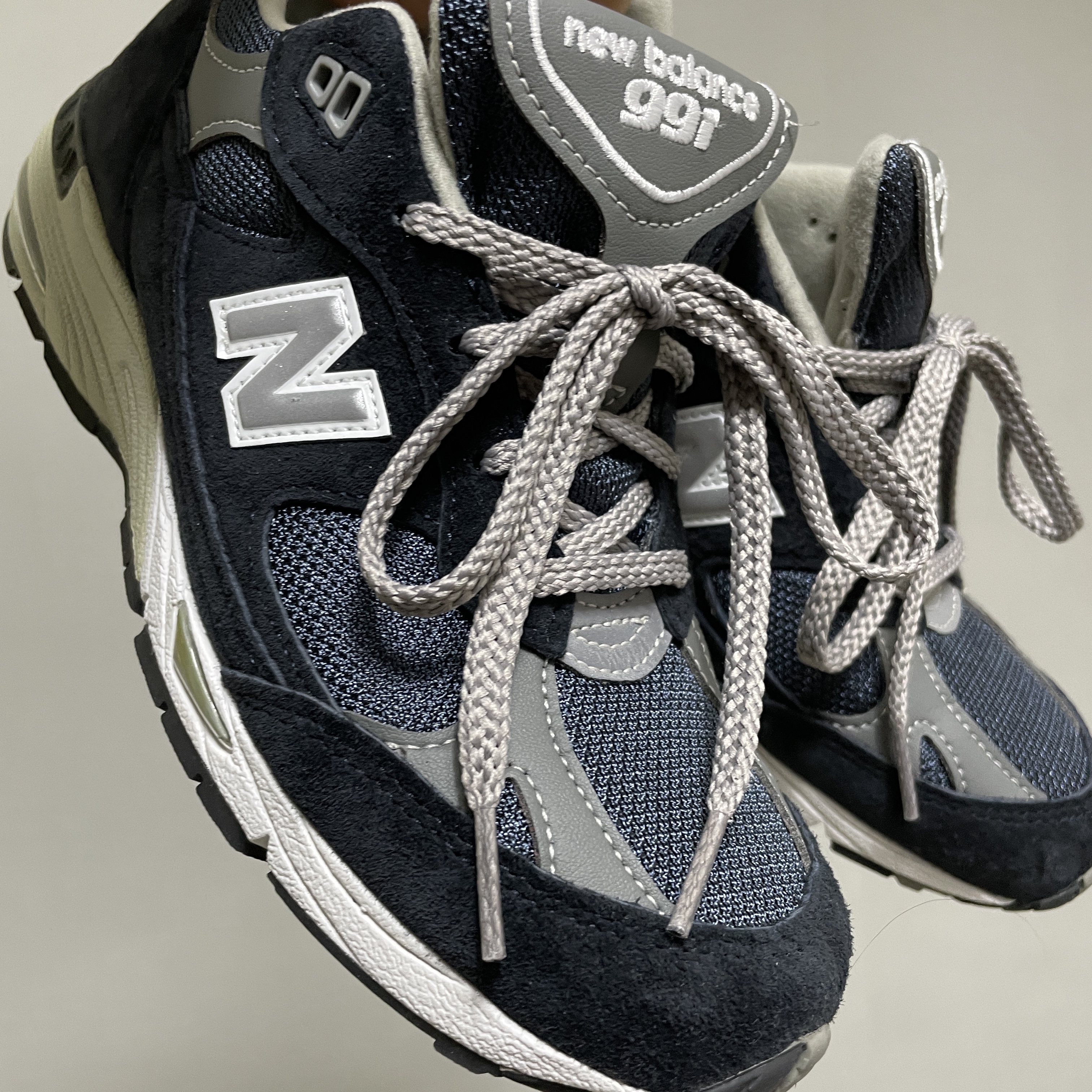 (W) New Balance 991 Made in UK Navy 착용 스타일